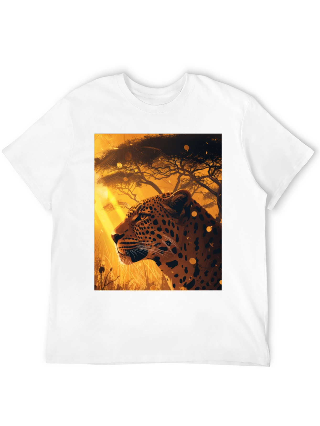 Leopard Graphic Tee - Wildlife Print