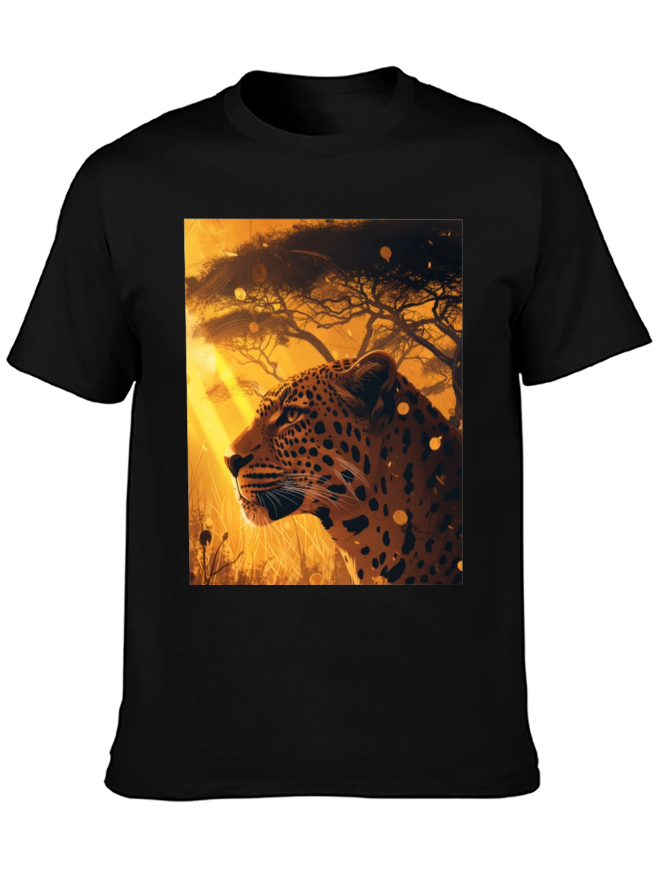 Leopard Graphic Tee - Wildlife Print