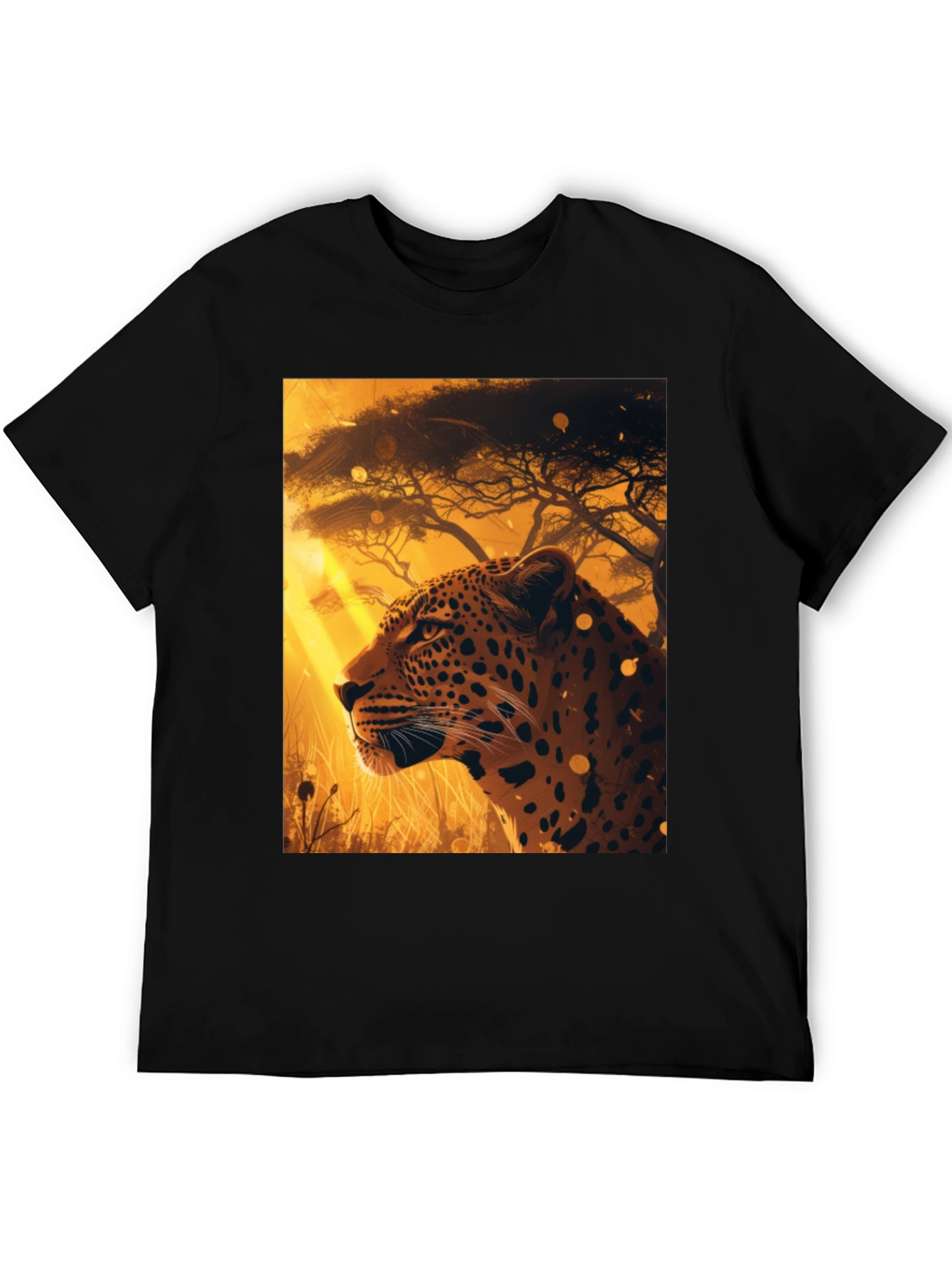 Leopard Graphic Tee - Wildlife Print