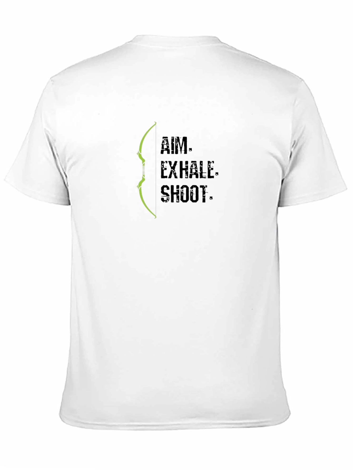 Archery Aim Exhale Shoot Black T-Shirt