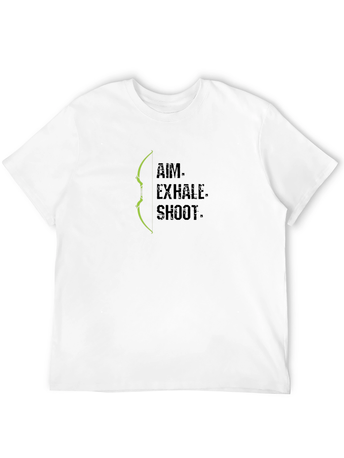 Archery Aim Exhale Shoot Black T-Shirt