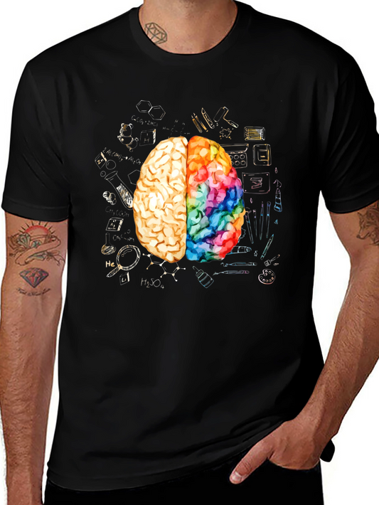 Creative Brain Graphic Tee - Artistic Mind T-Shirt