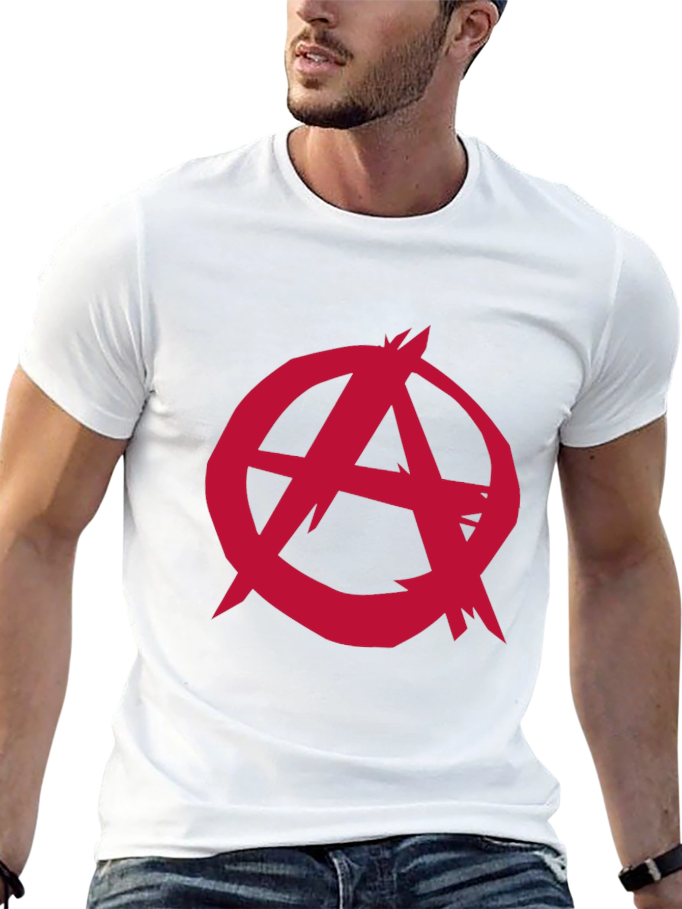 Anarchy Symbol Graphic Tee - Black Cotton