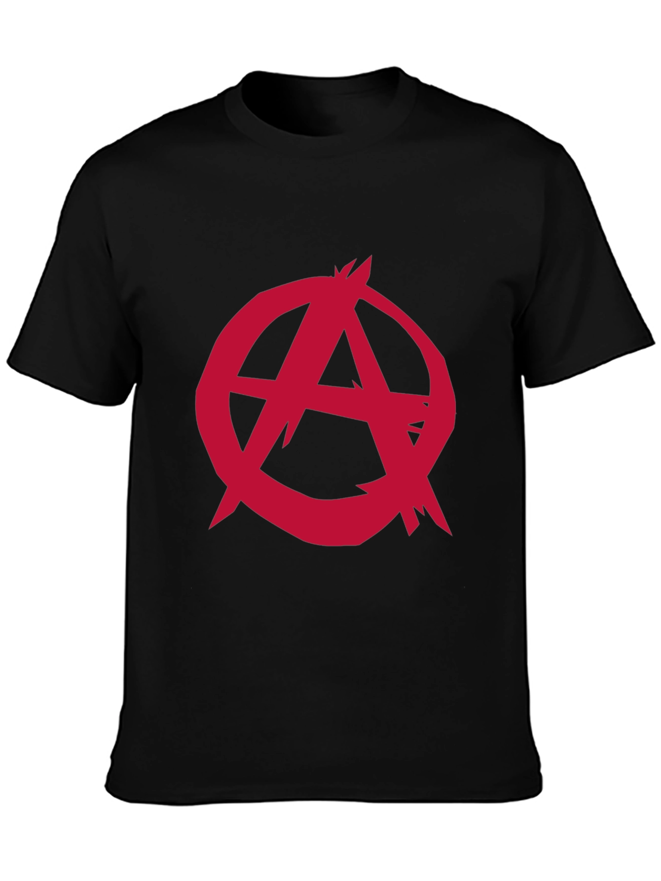 Anarchy Symbol Graphic Tee - Black Cotton