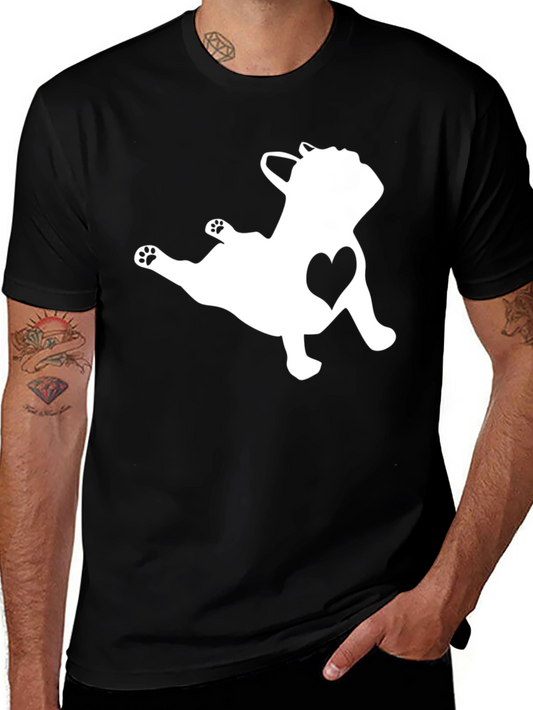 French Bulldog Heart T-Shirt - Unisex Tee