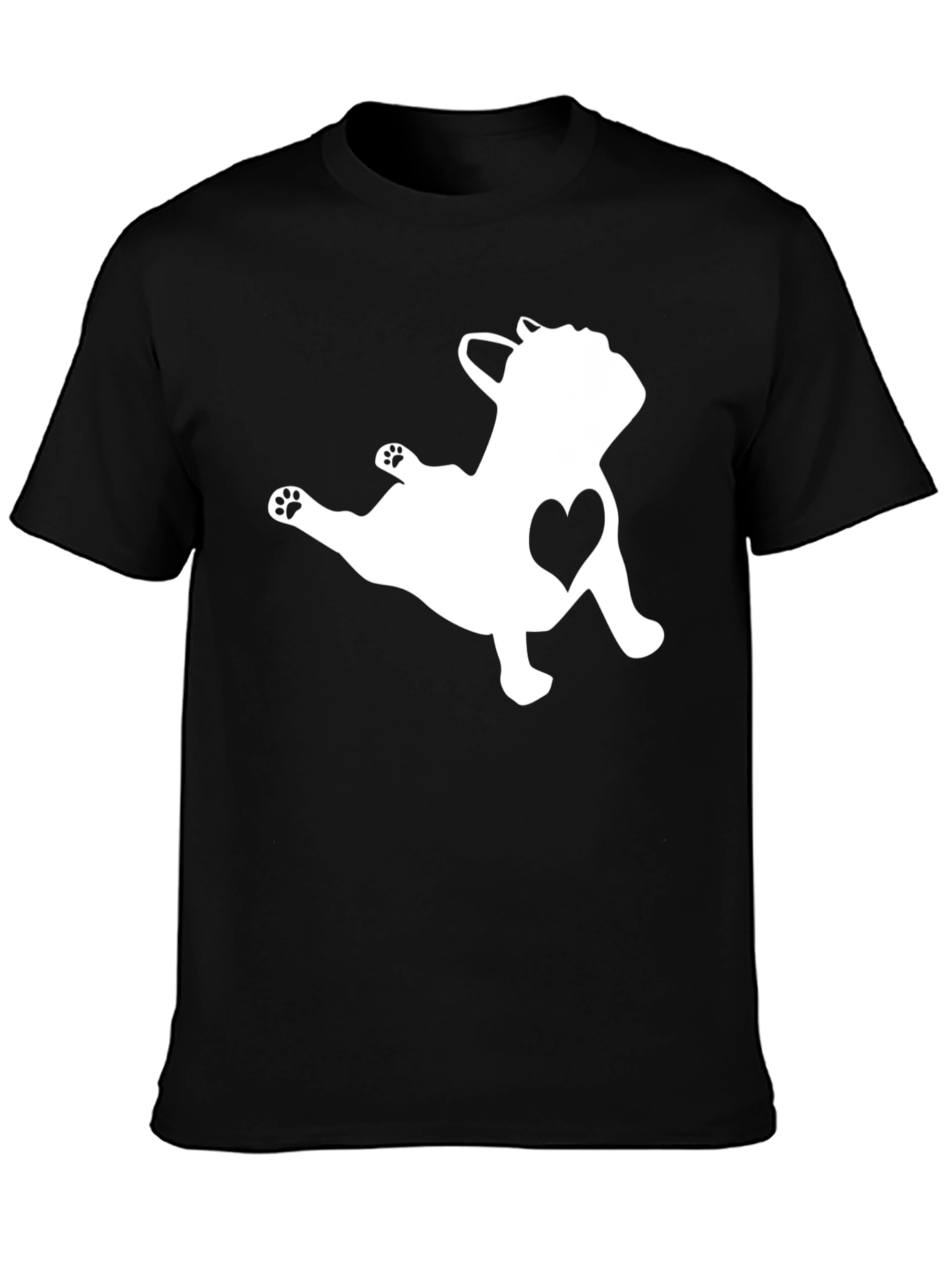 French Bulldog Heart T-Shirt - Unisex Tee