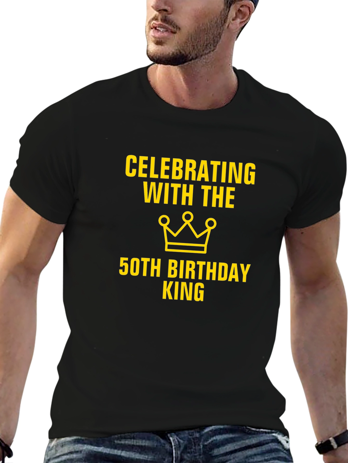 50th Birthday King T-Shirt - Celebration Tee