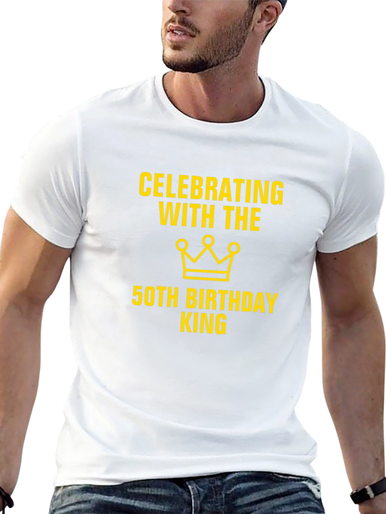 50th Birthday King T-Shirt - Celebration Tee