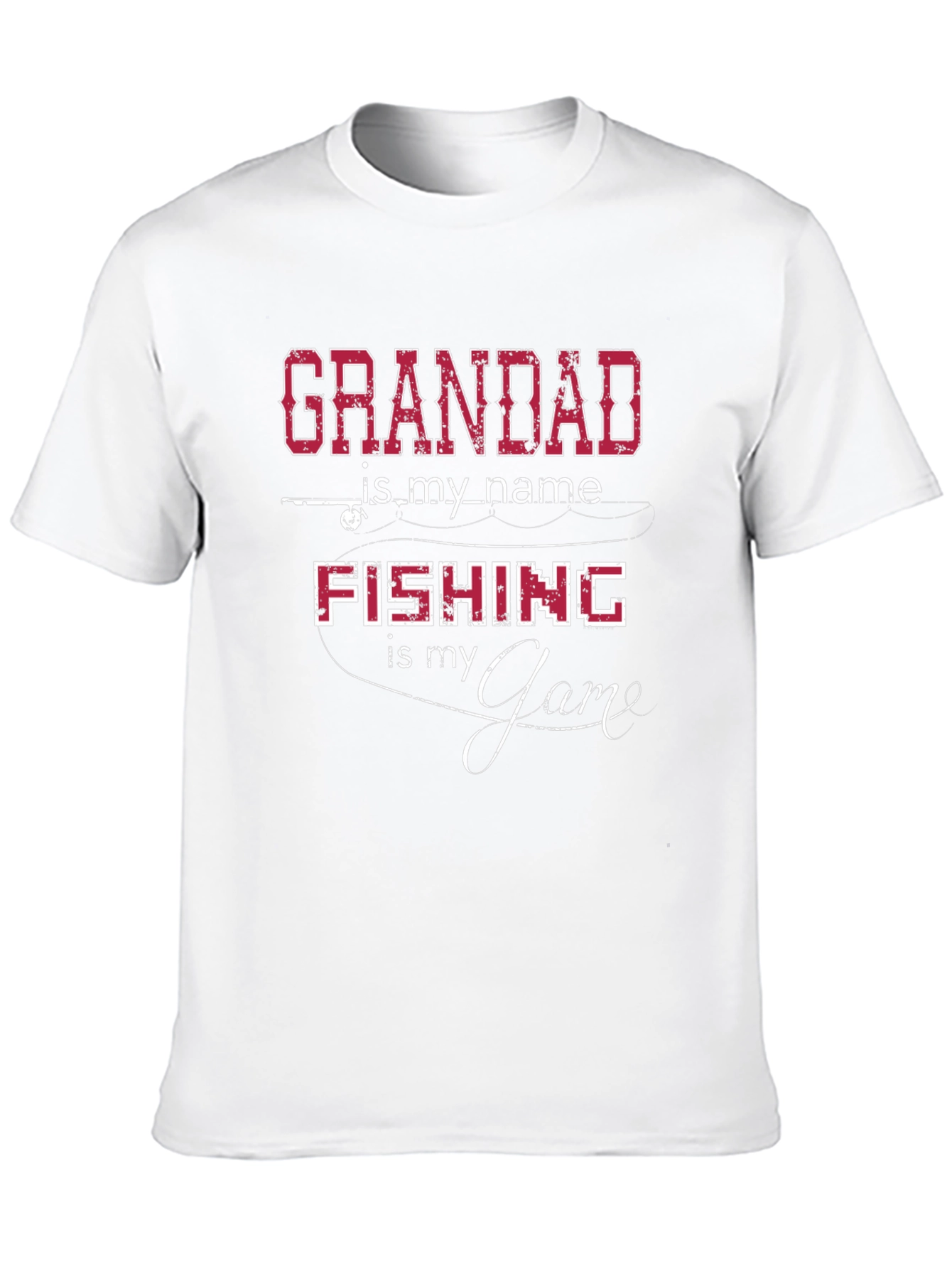 Grandad Fishing Game Graphic T-Shirt