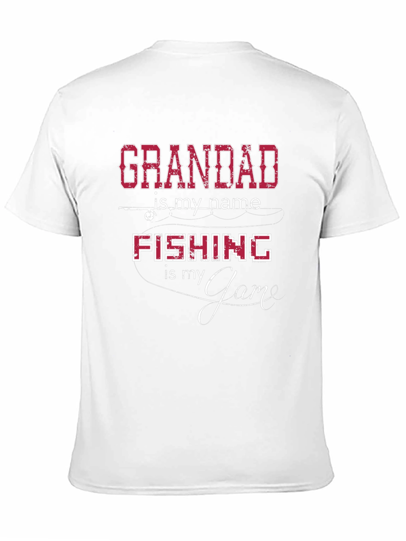 Grandad Fishing Game Graphic T-Shirt