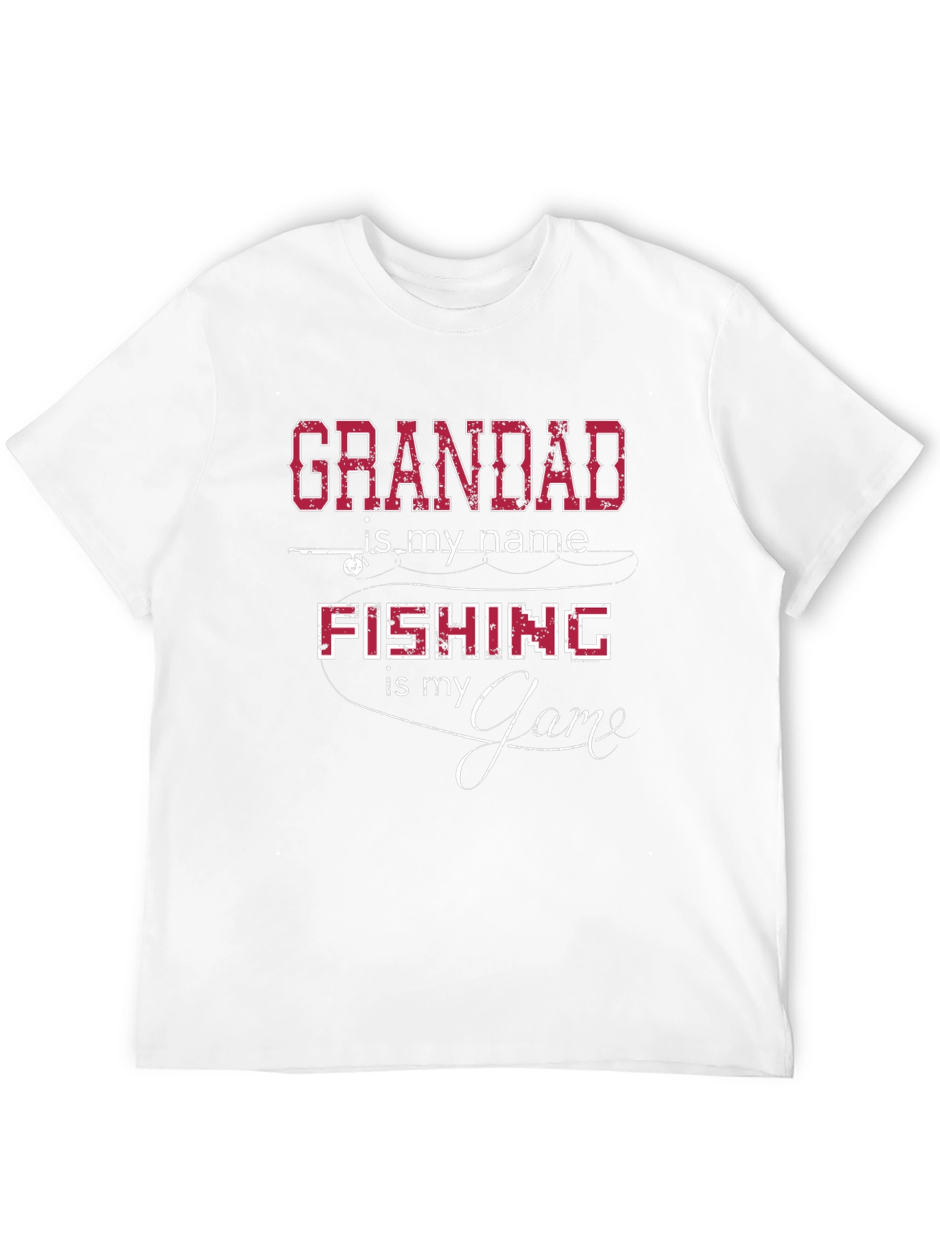Grandad Fishing Game Graphic T-Shirt
