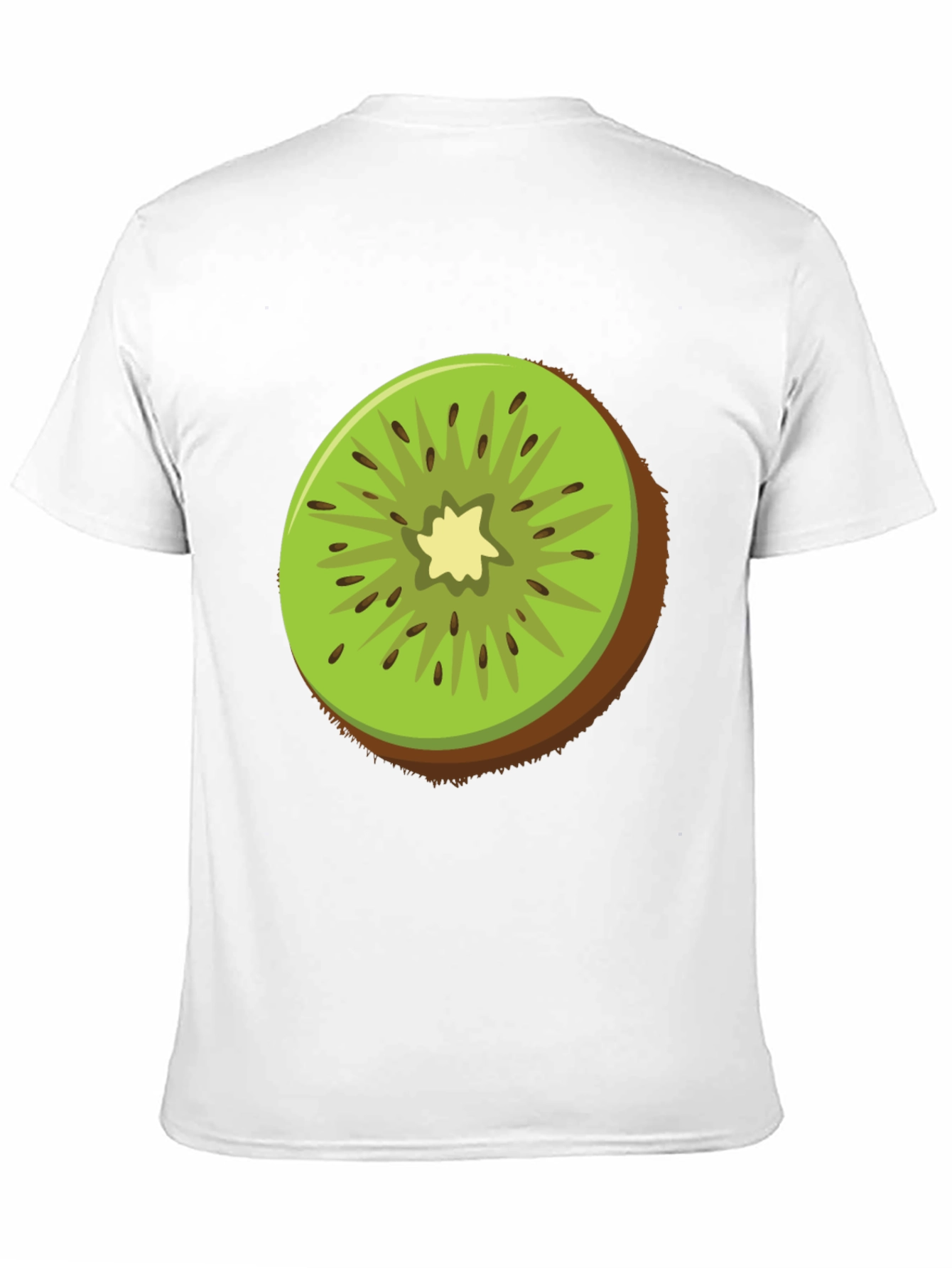 Kiwi Fruit Graphic Tee - Black Cotton T-Shirt