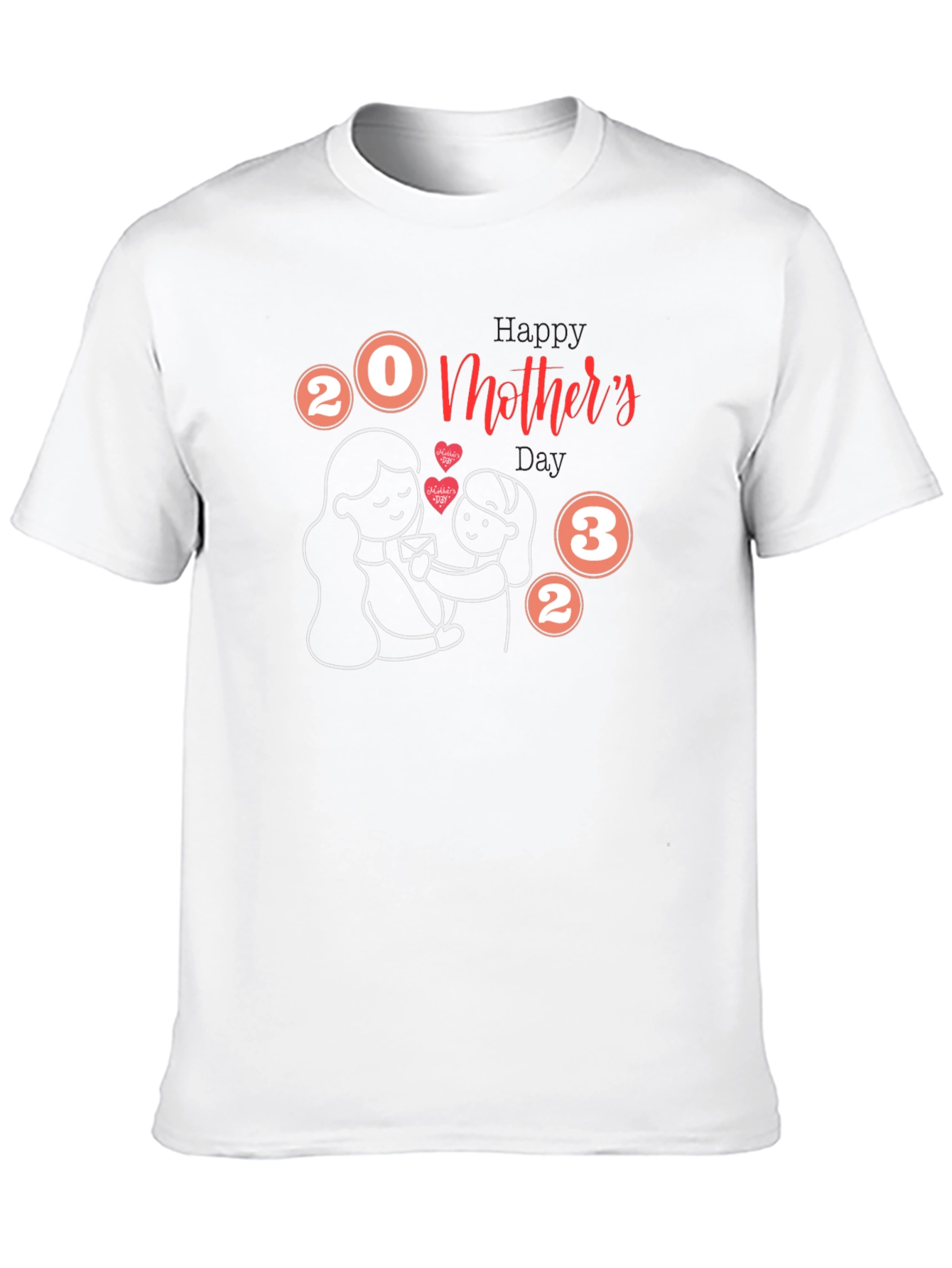 Happy Mothers Day 2023 Black T-Shirt