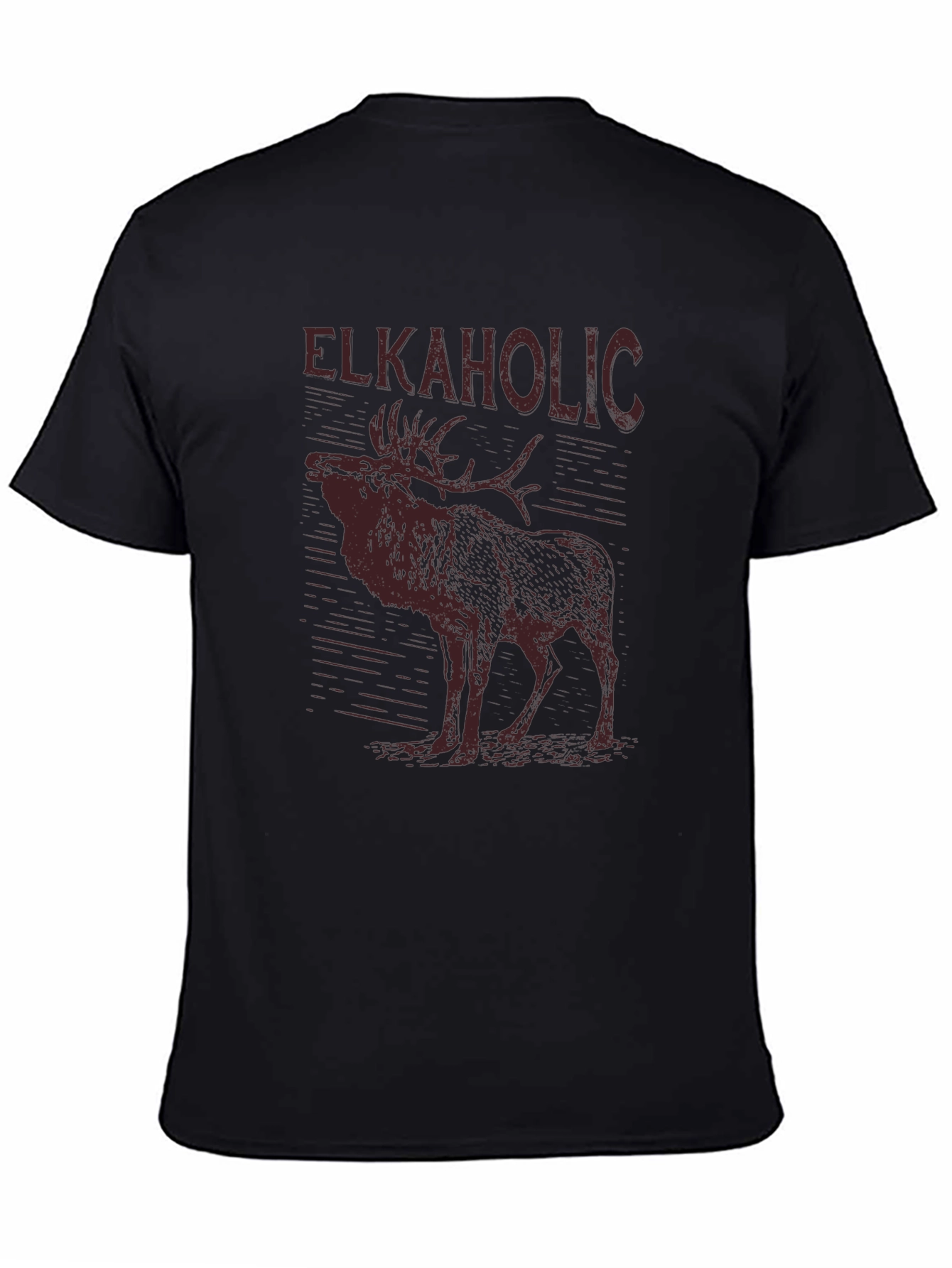 Elkaholic Graphic Tee - Mens Black T-Shirt