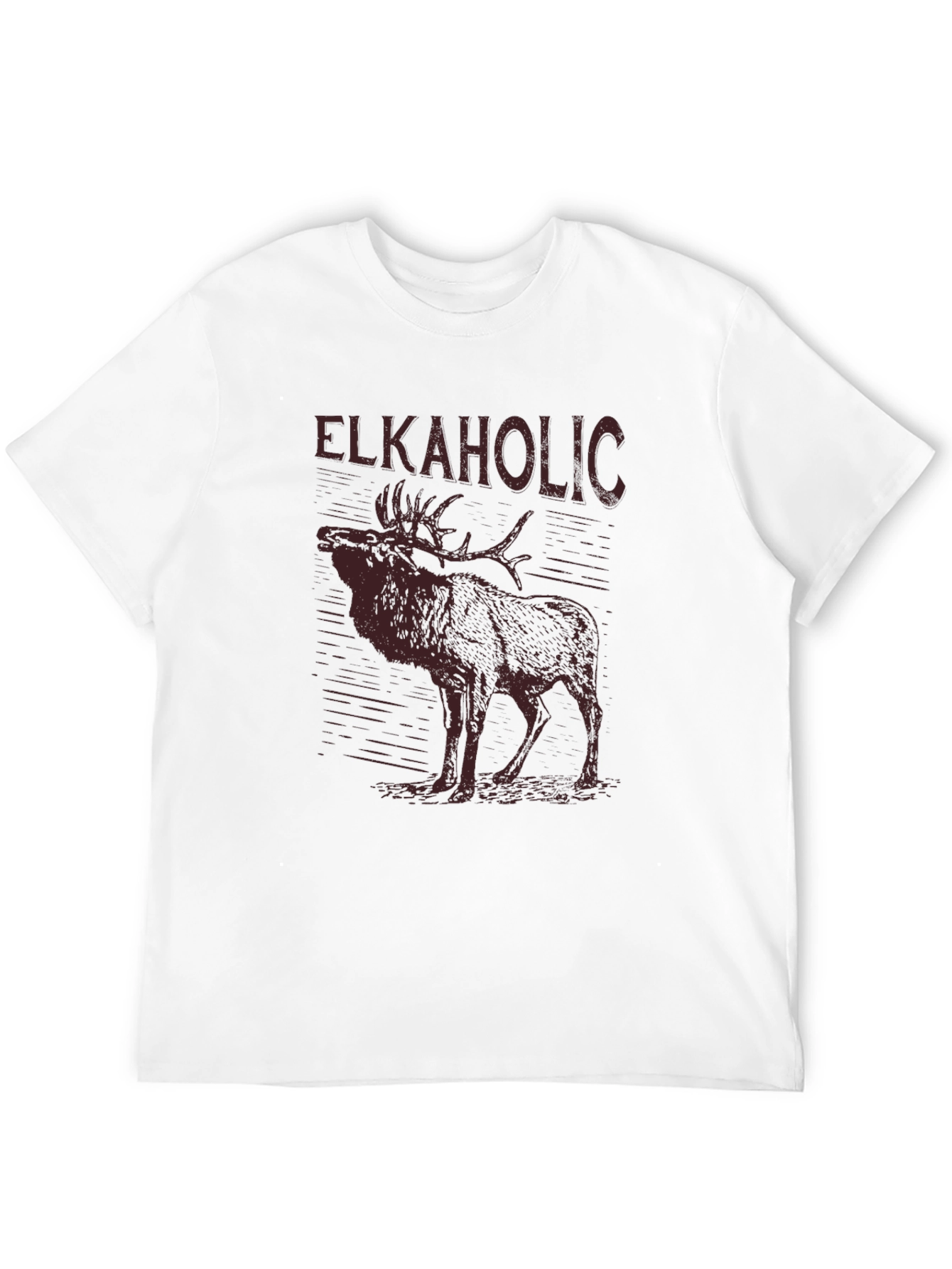 Elkaholic Graphic Tee - Mens Black T-Shirt