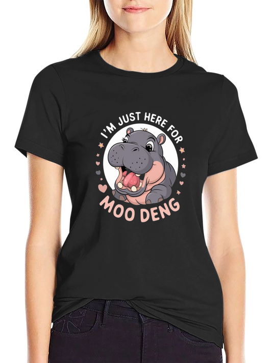 Hippo Moo Deng Graphic Tee