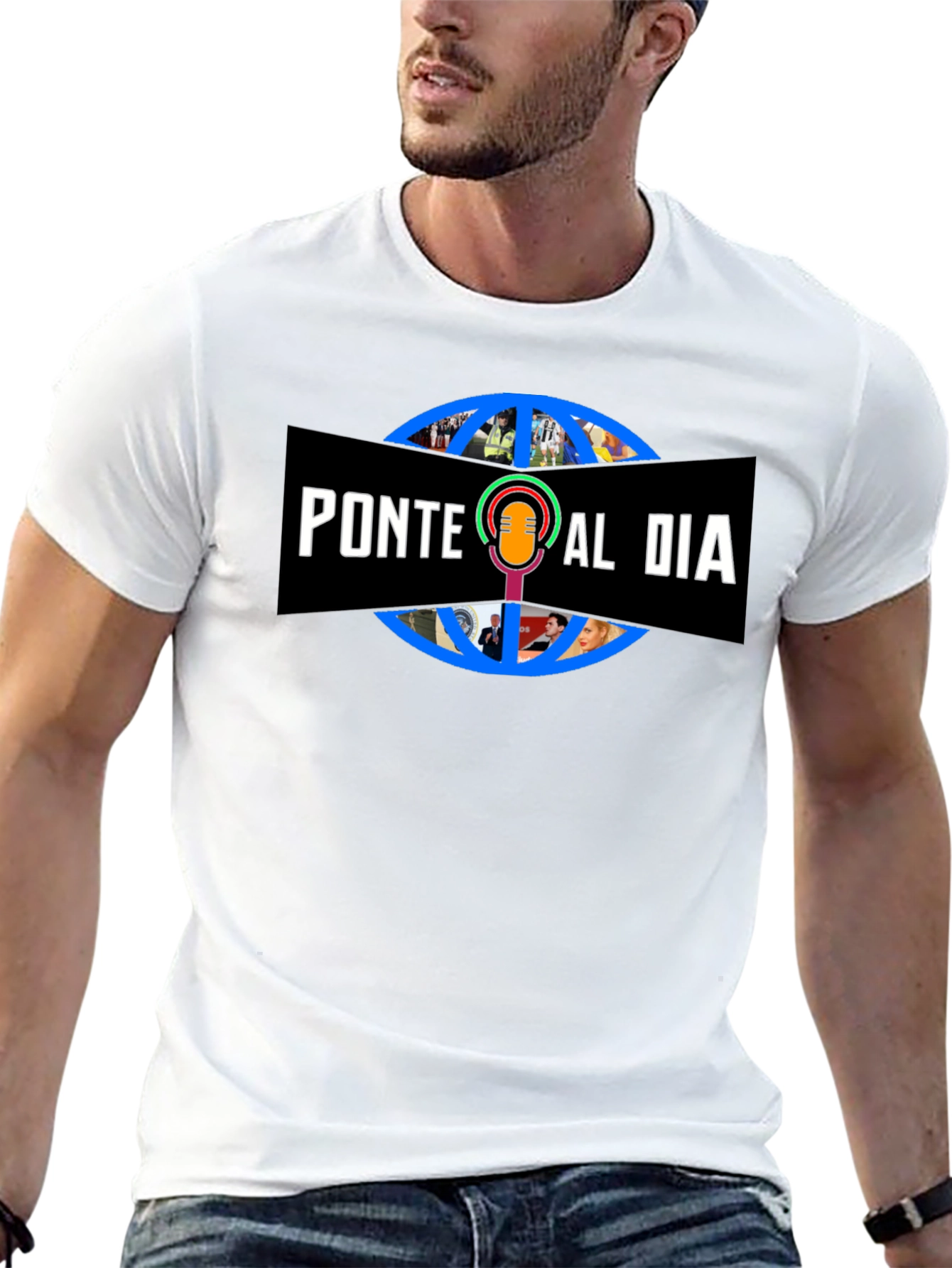 Ponte Al Dia Graphic Tee - Stylish Black T-Shirt