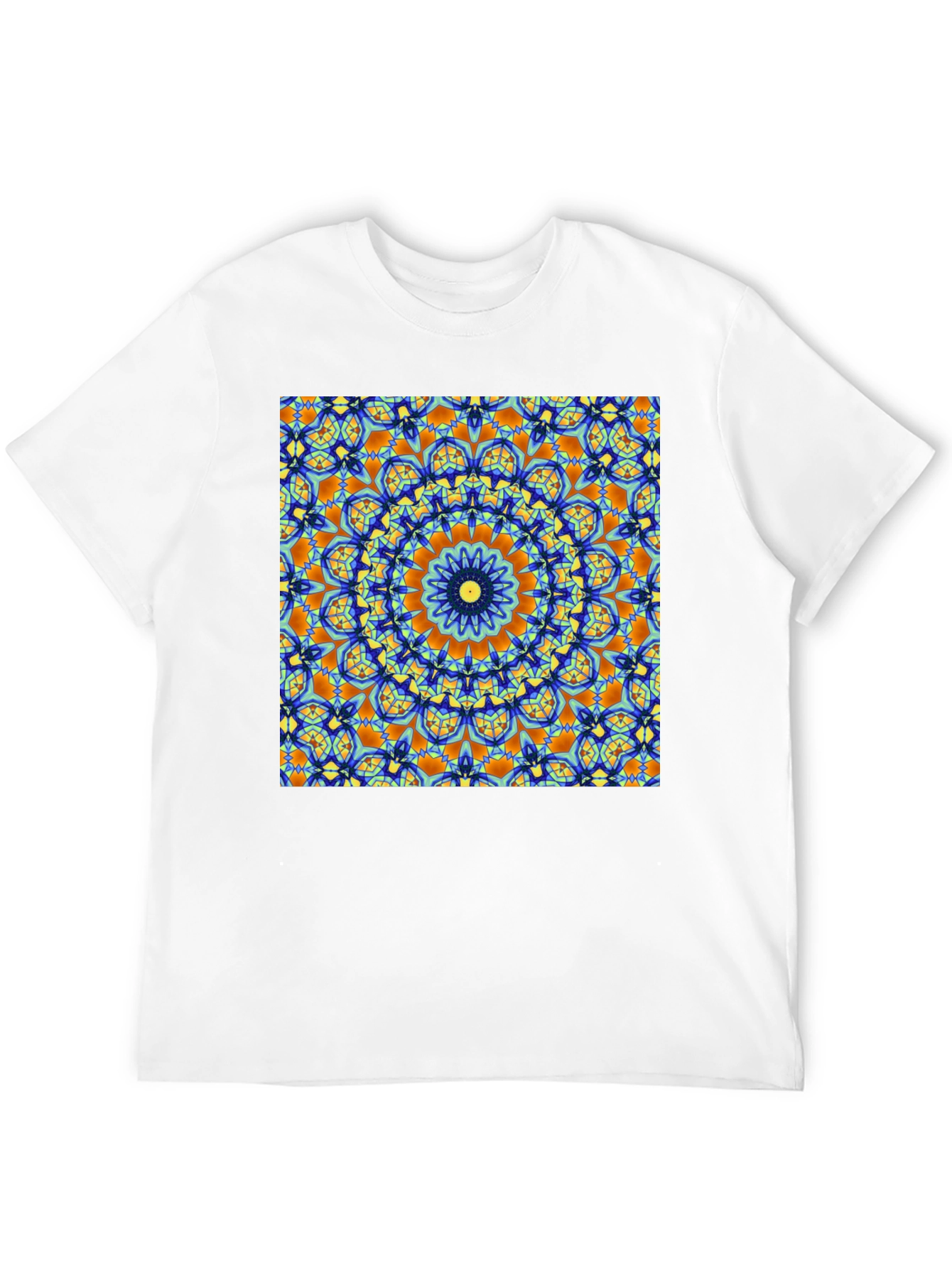 Mandala Art Print Black T-Shirt