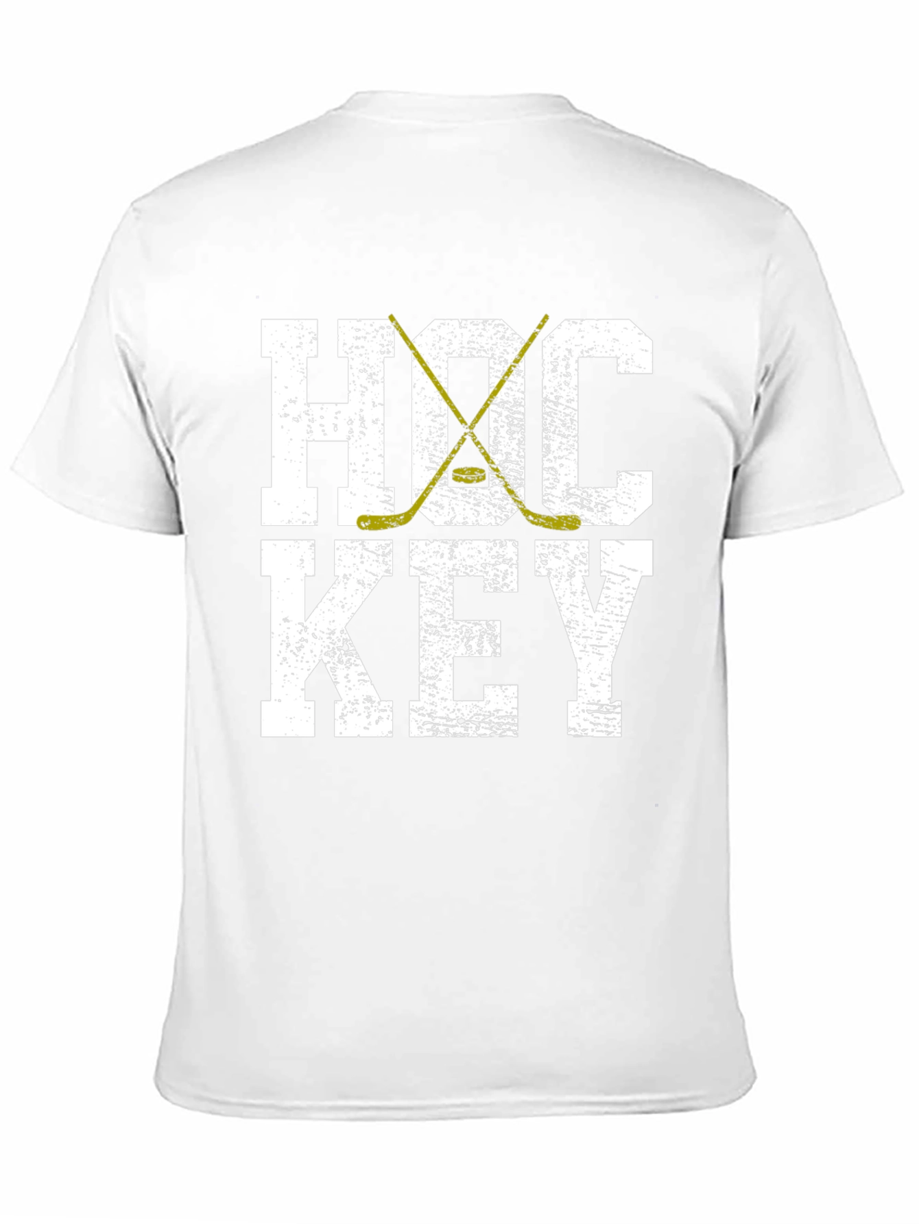 Hockey Graphic T-Shirt - Distressed Print