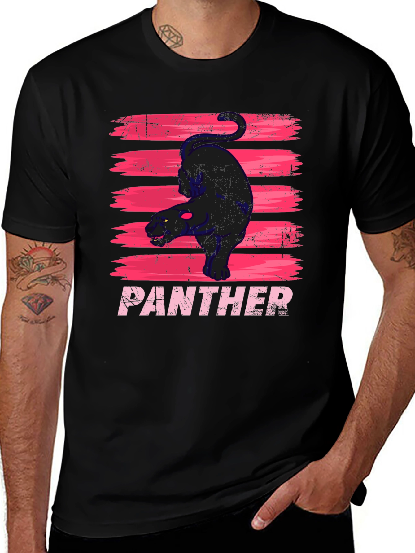 Black Panther Graphic Tee - Stylish Mens T-Shirt