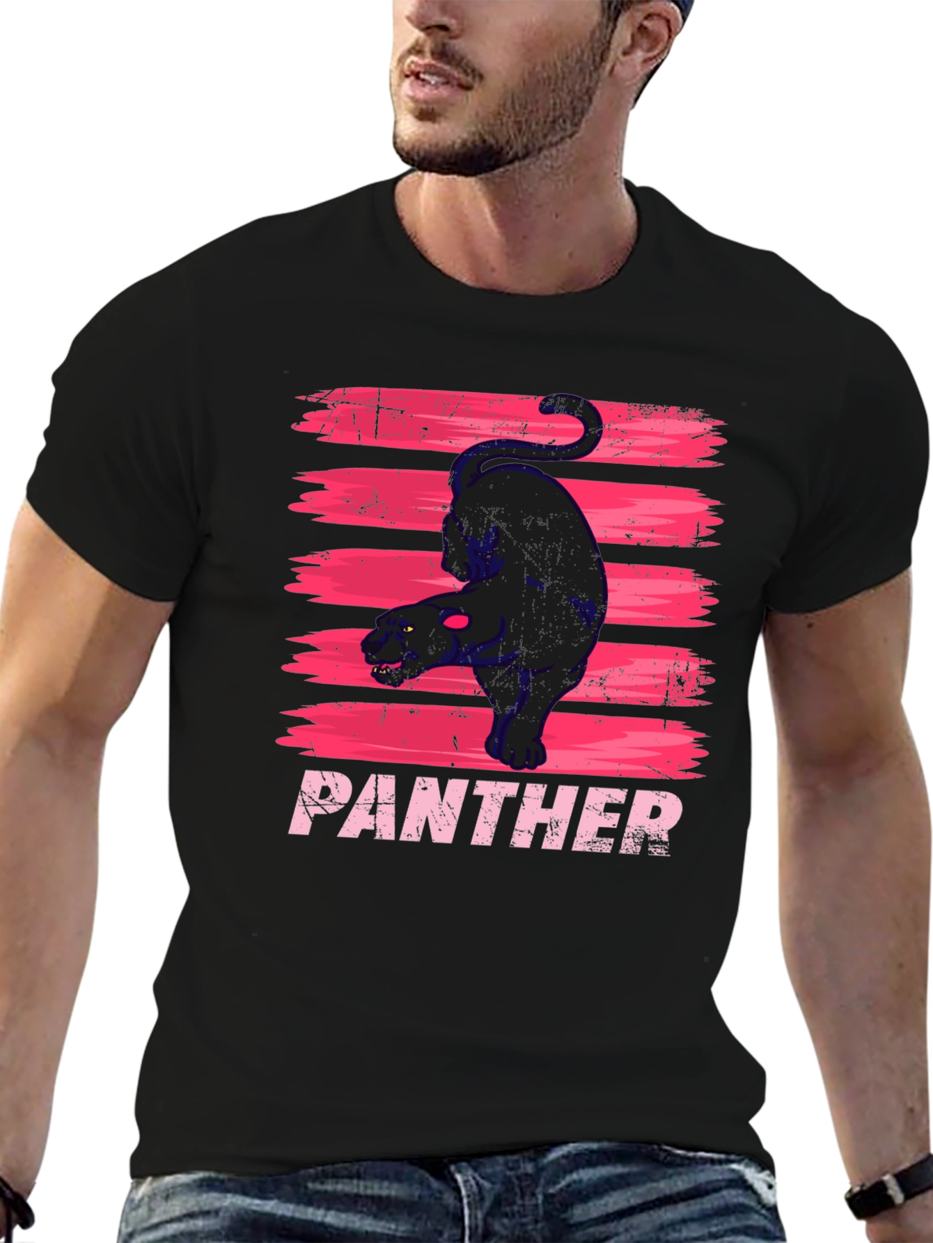 Black Panther Graphic Tee - Stylish Mens T-Shirt