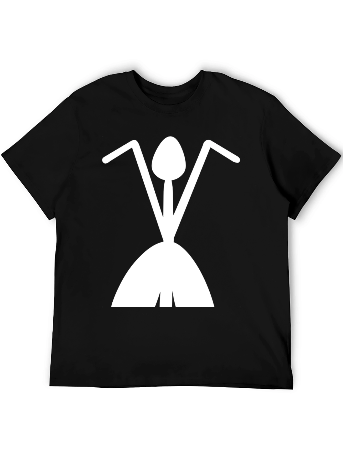 Abstract Ant T-Shirt - Black