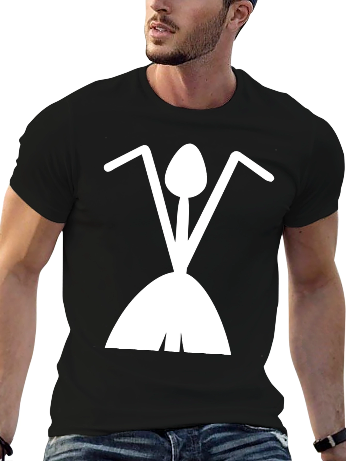 Abstract Ant T-Shirt - Black