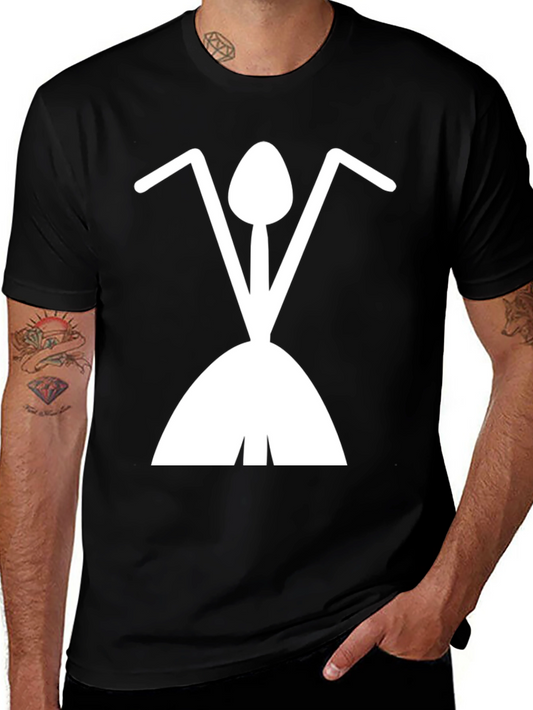 Abstract Ant T-Shirt - Black