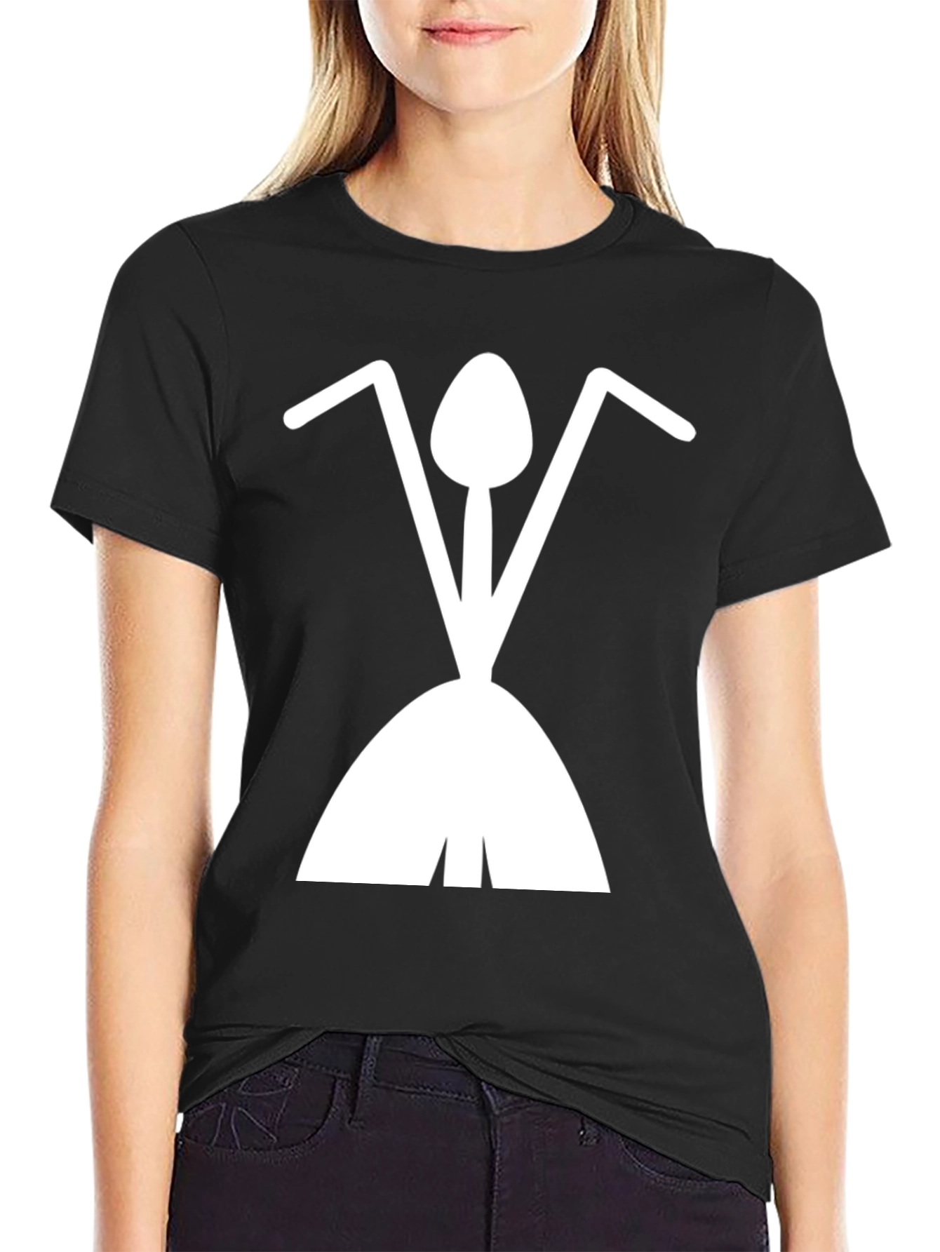 Abstract Ant T-Shirt - Black