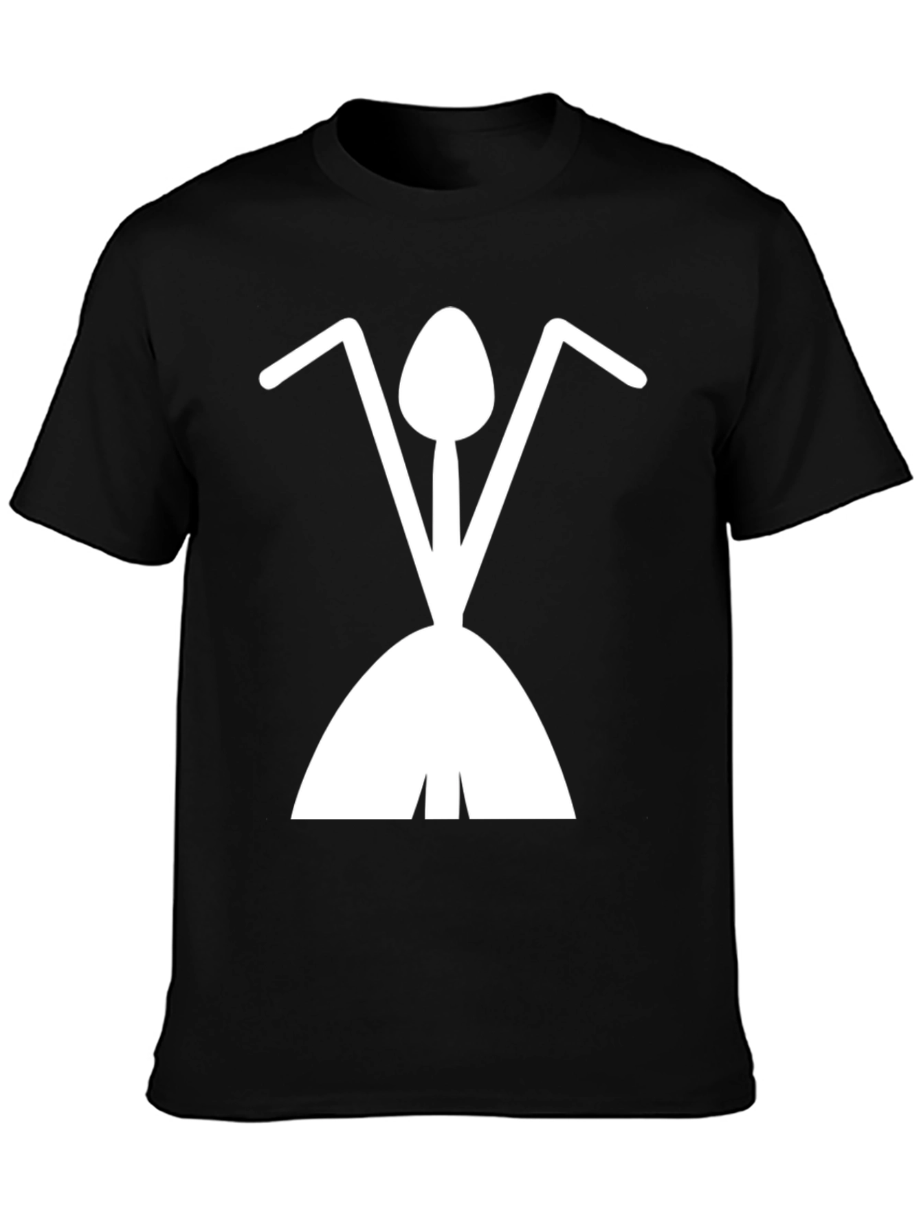 Abstract Ant T-Shirt - Black