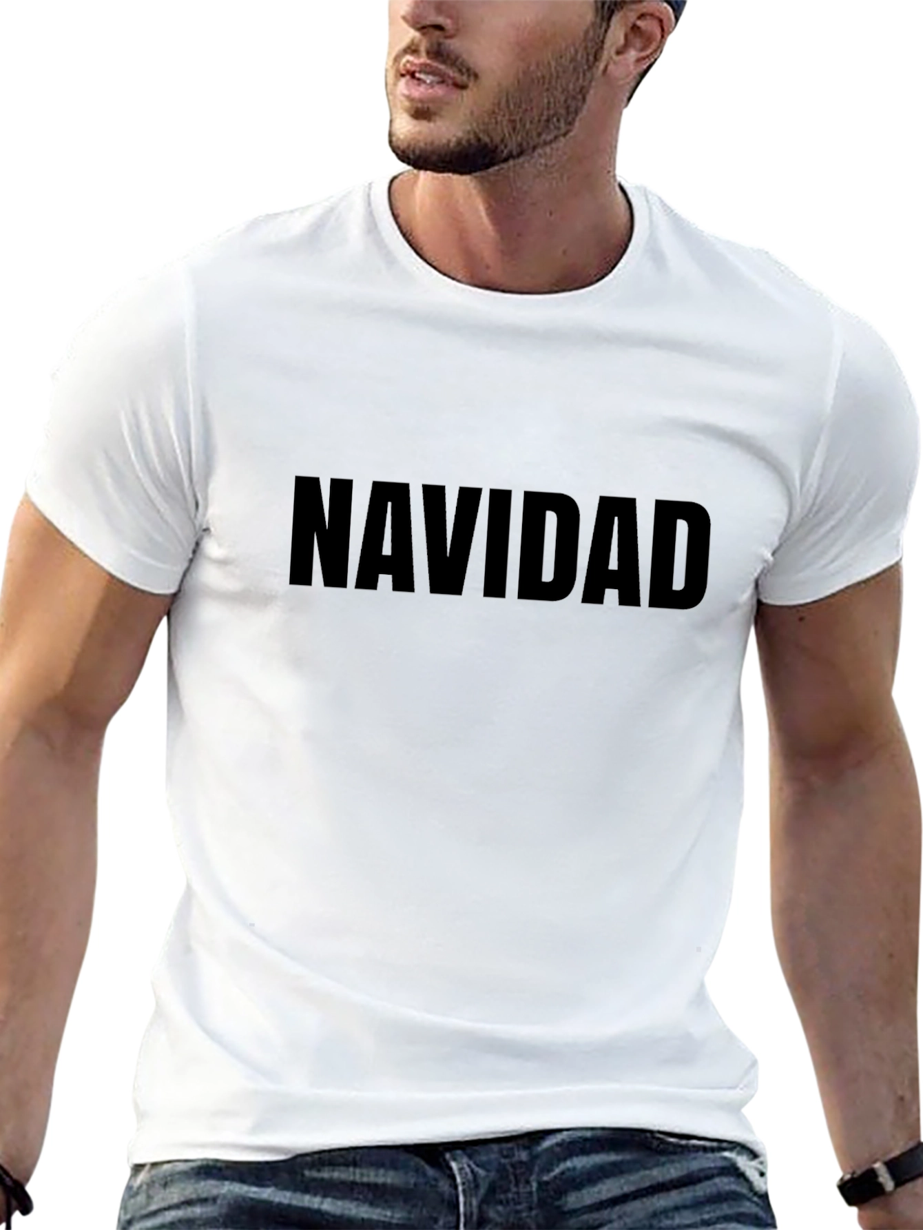 Navidad Black T-Shirt - Holiday Festive Wear