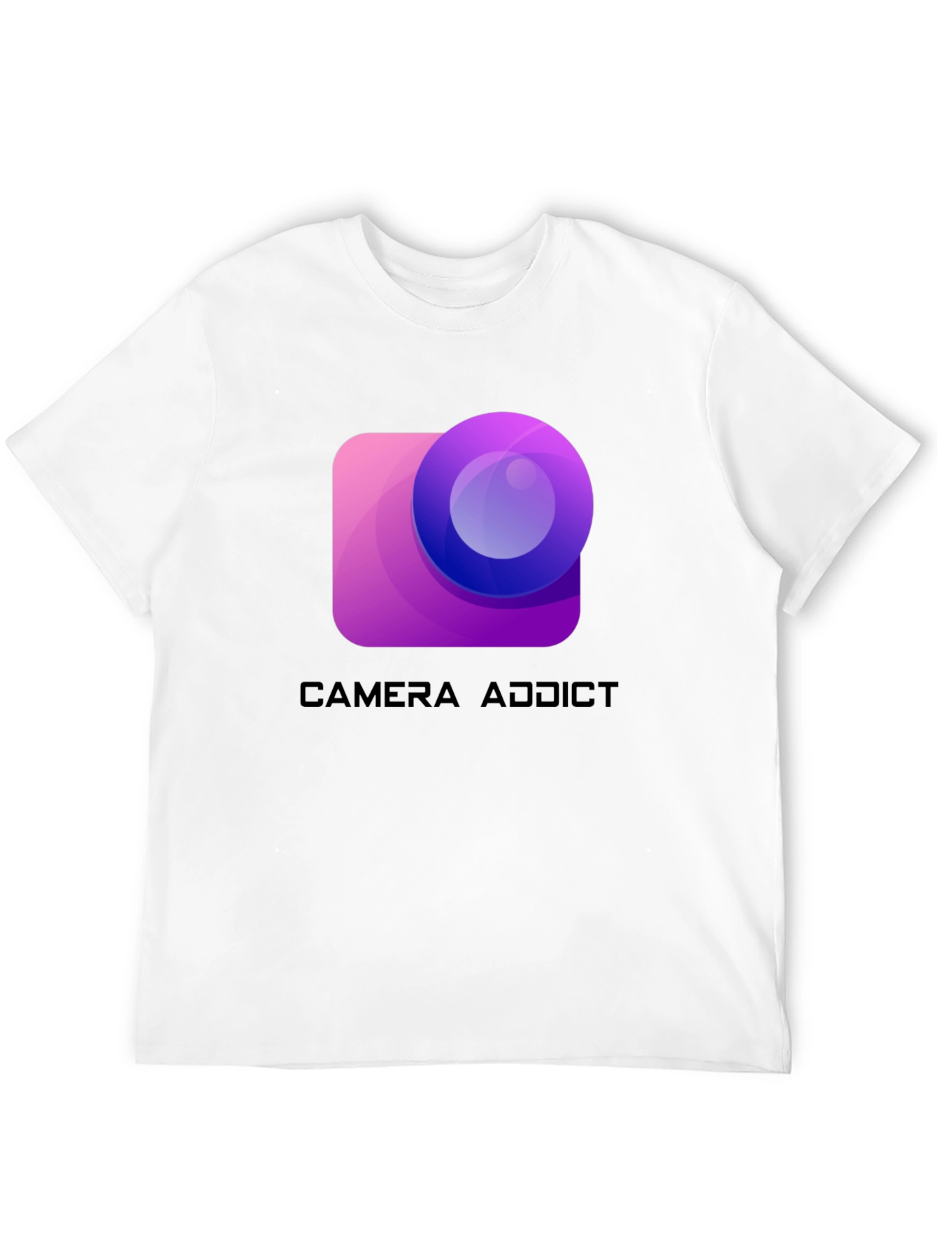 Camera Addict Graphic T-Shirt - Photography Lover Tee