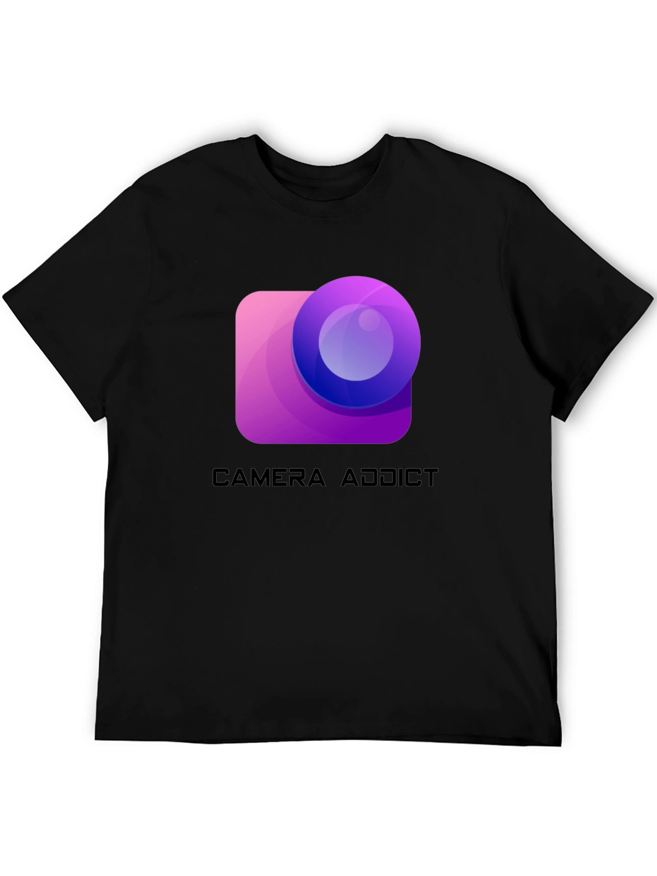 Camera Addict Graphic T-Shirt - Photography Lover Tee