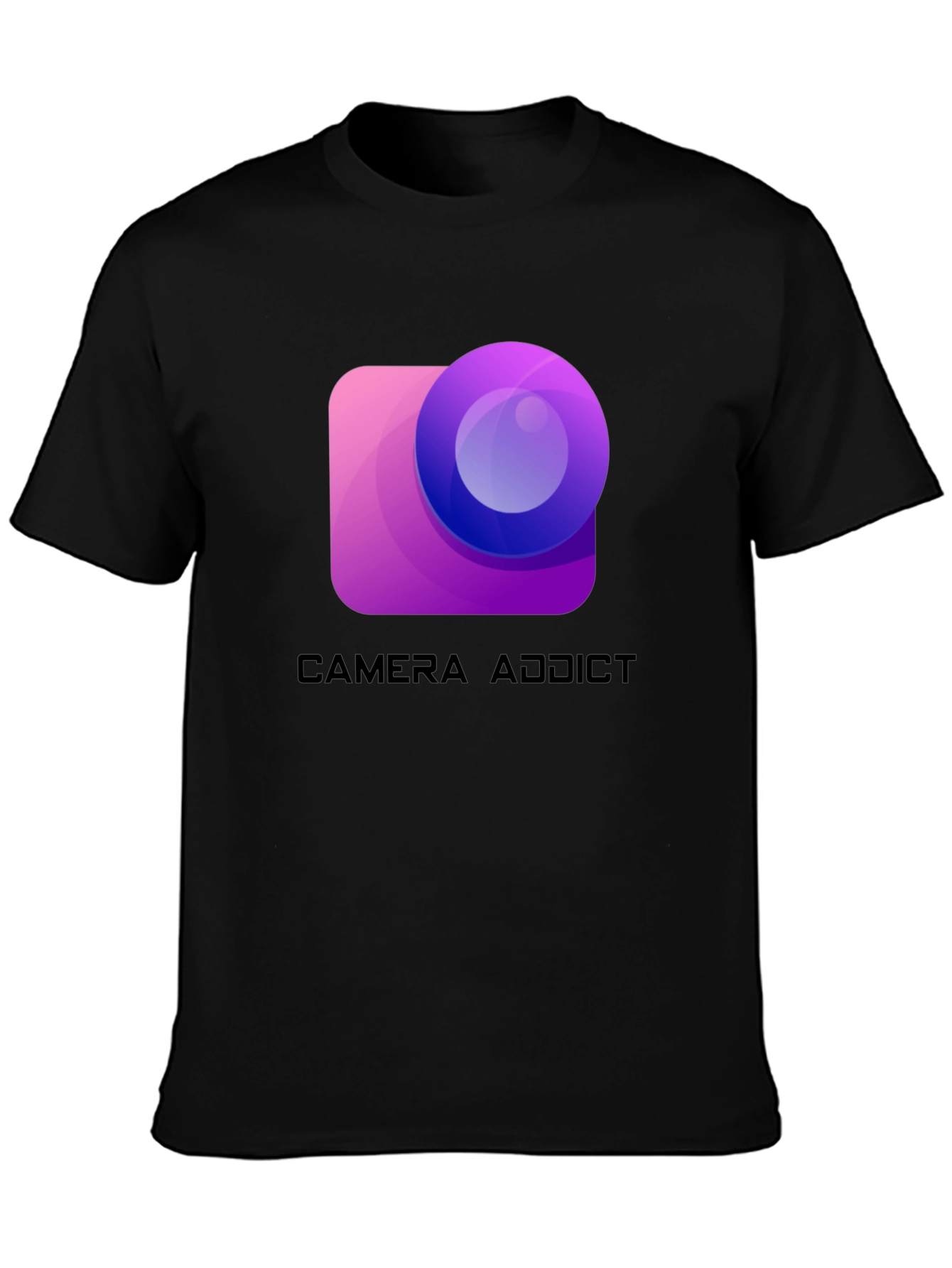 Camera Addict Graphic T-Shirt - Photography Lover Tee