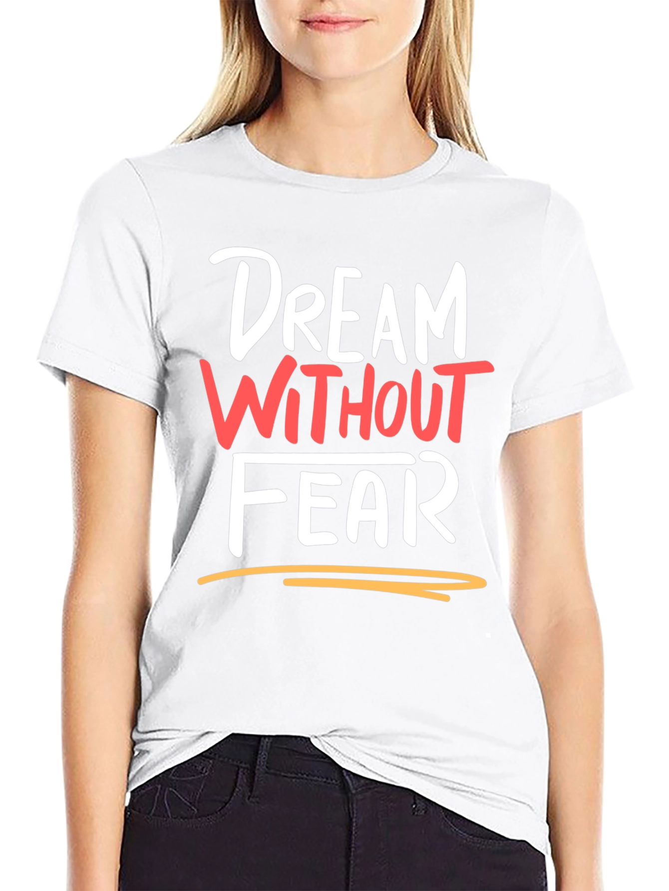Dream Without Fear Black Graphic Tee