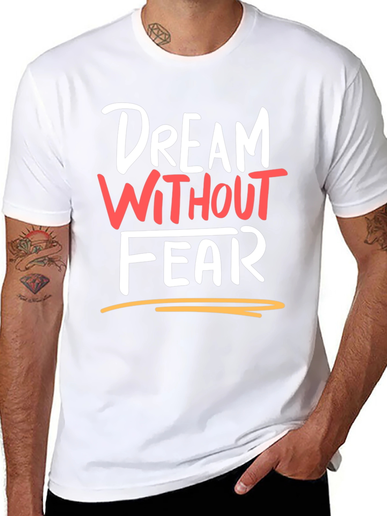 Dream Without Fear Black Graphic Tee
