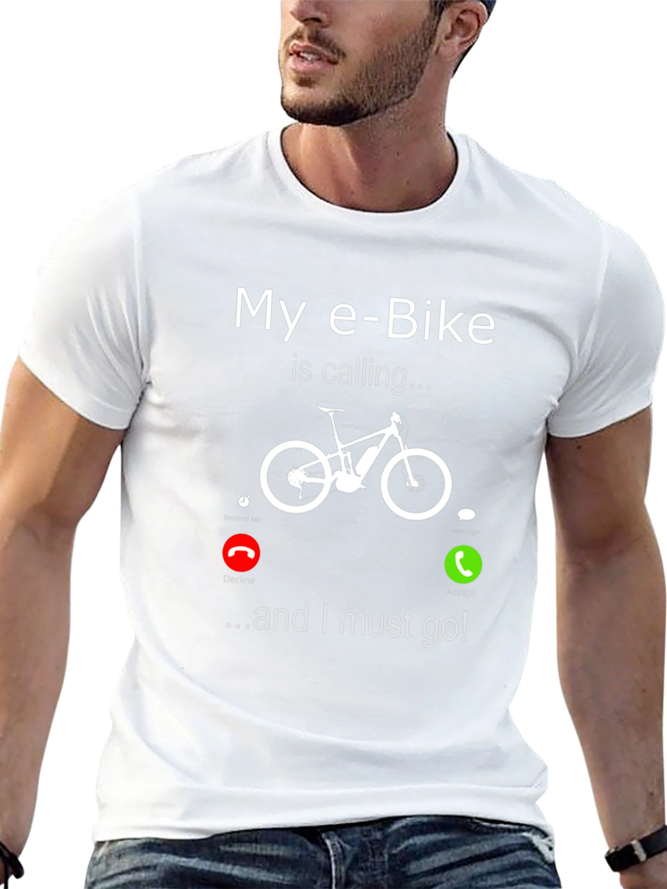 E-Bike Calling T-Shirt - Funny Bike Lover Tee