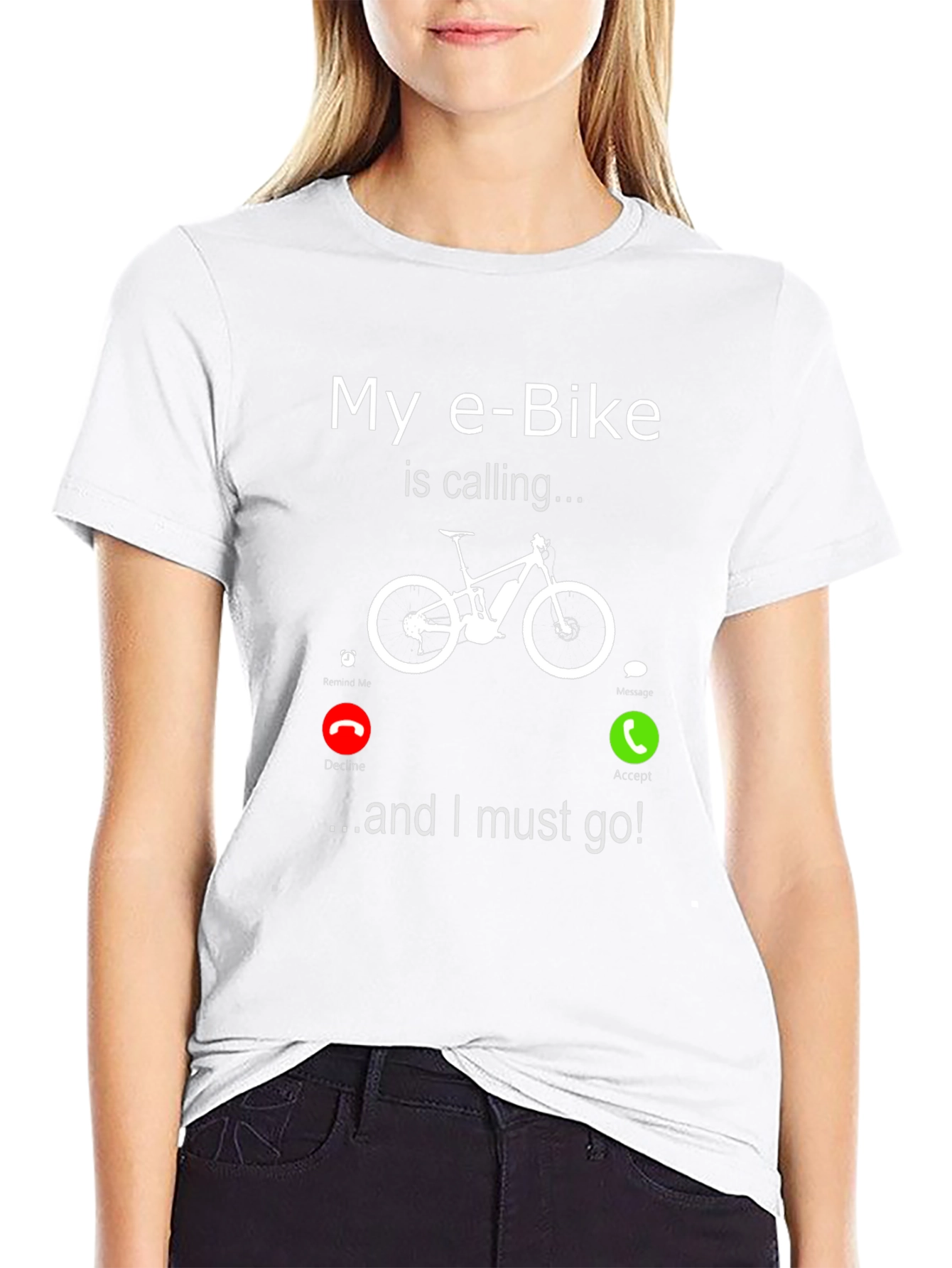 E-Bike Calling T-Shirt - Funny Bike Lover Tee