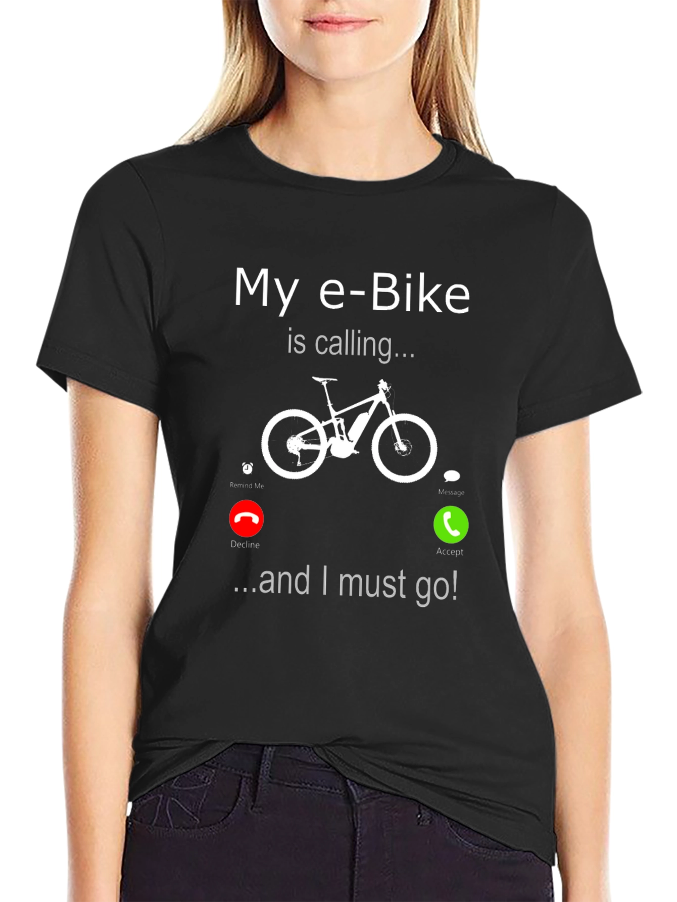E-Bike Calling T-Shirt - Funny Bike Lover Tee