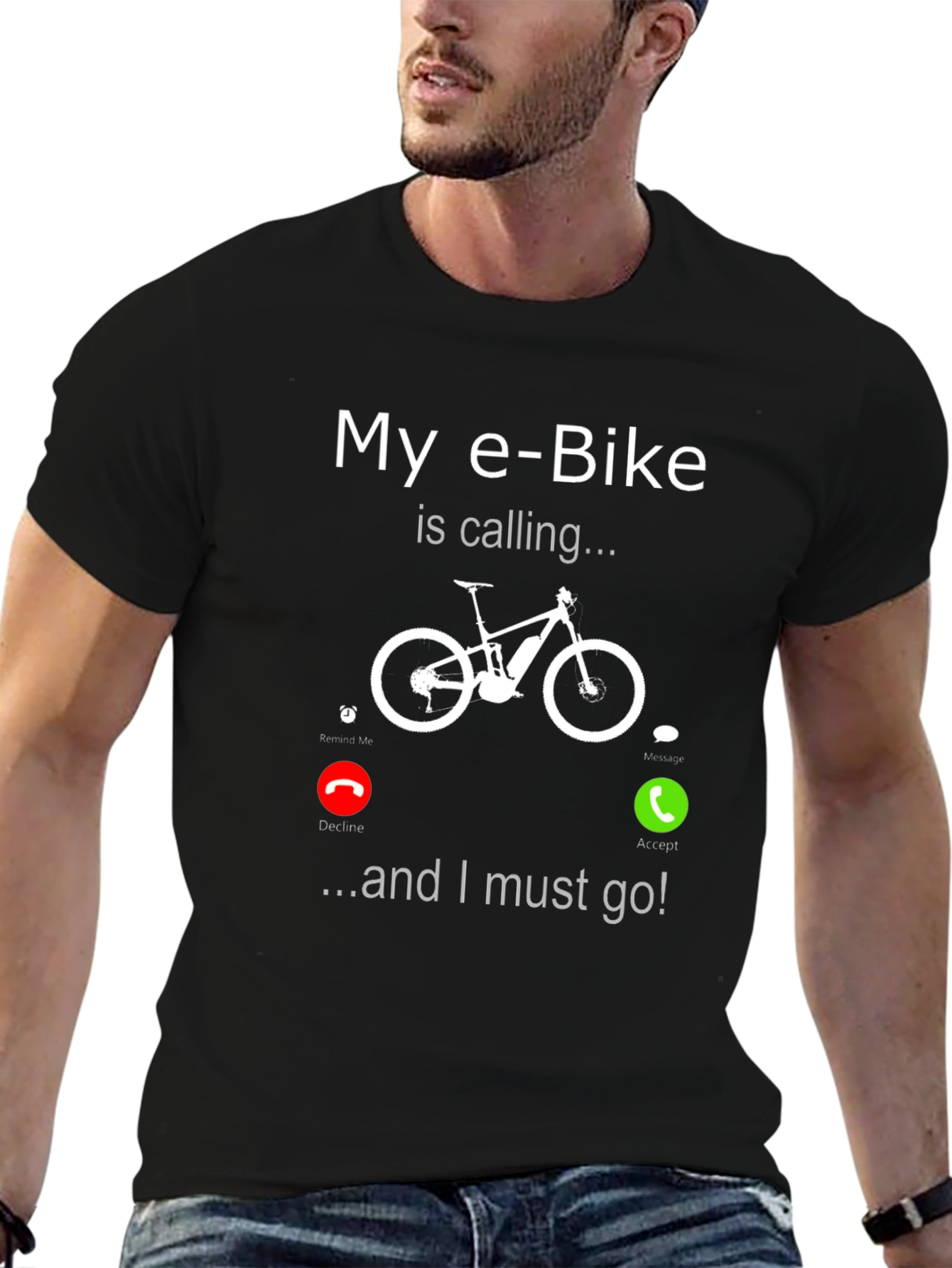 E-Bike Calling T-Shirt - Funny Bike Lover Tee