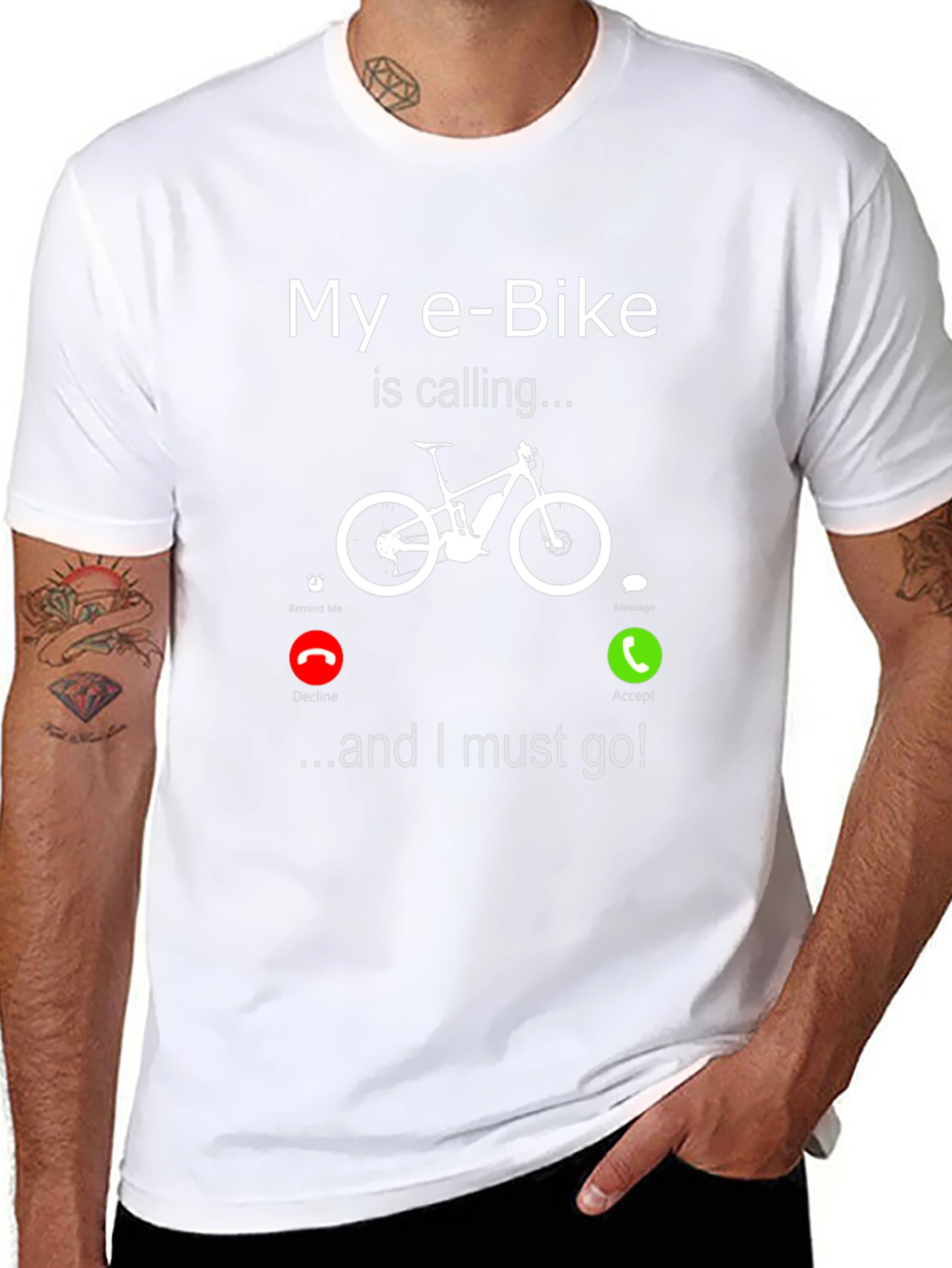 E-Bike Calling T-Shirt - Funny Bike Lover Tee