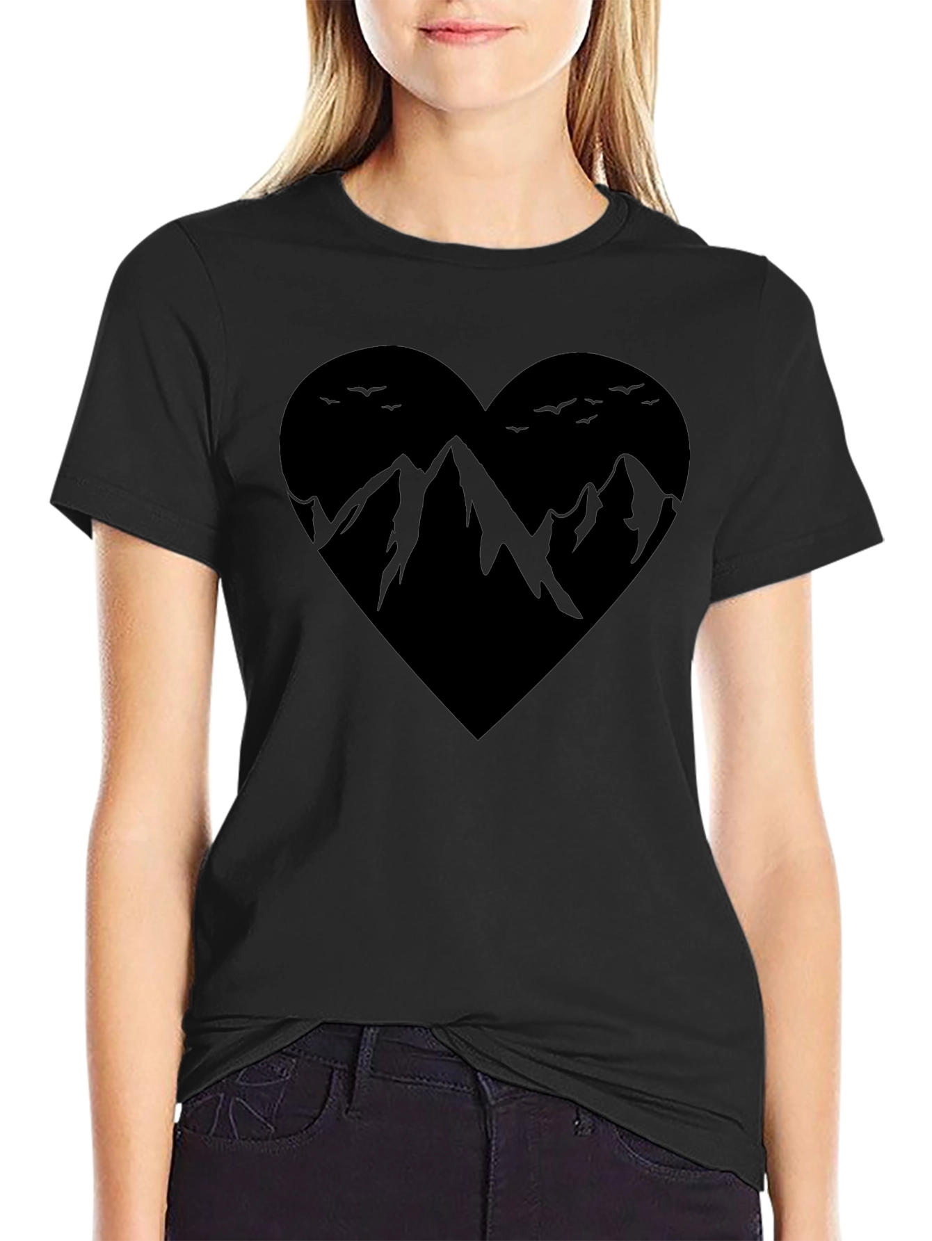 Mountain Heart Graphic Tee - Adventure Awaits