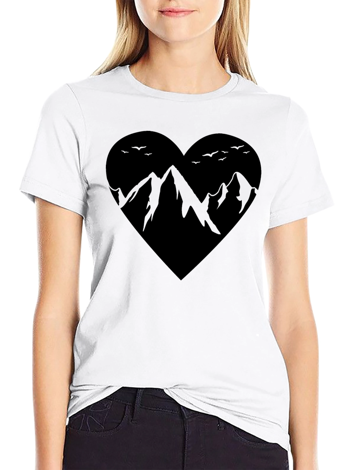 Mountain Heart Graphic Tee - Adventure Awaits