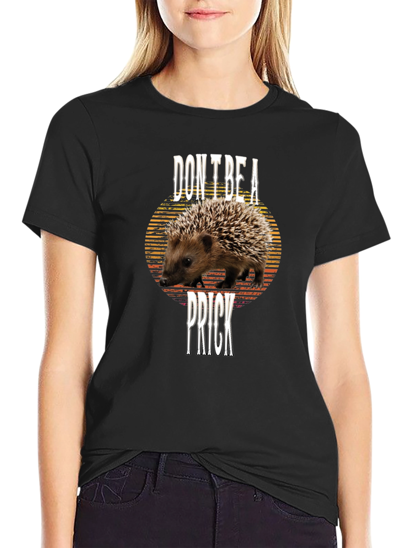 Dont Be A Prick Hedgehog Graphic Tee