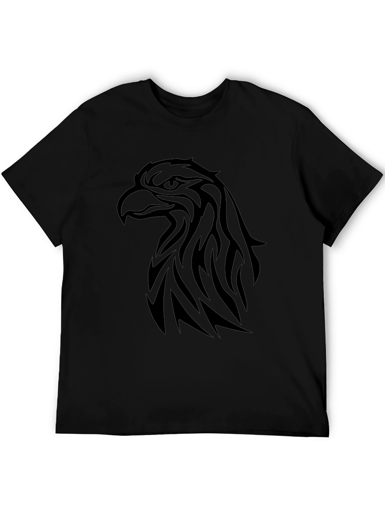 Black Eagle Graphic Tee - Tribal Design