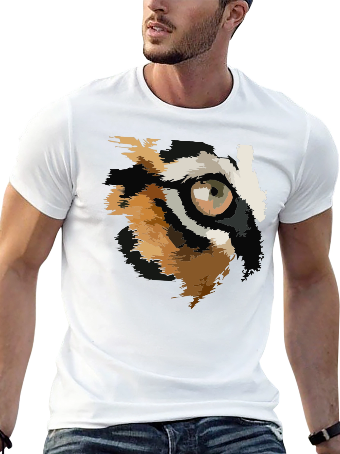 Eye of the Tiger Graphic Tee - Black