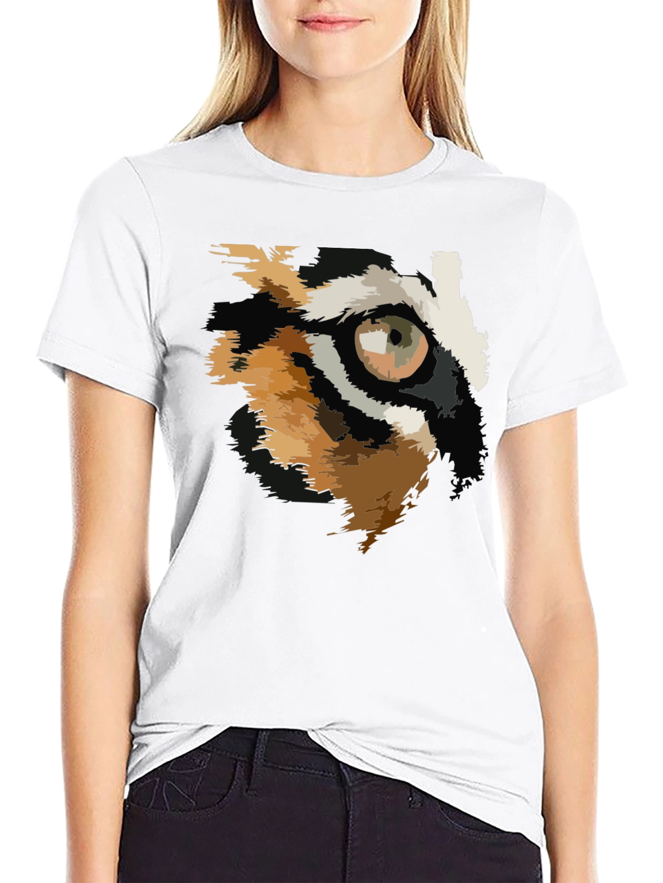 Eye of the Tiger Graphic Tee - Black
