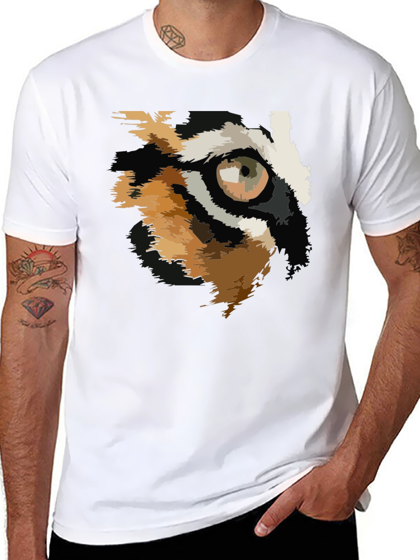 Eye of the Tiger Graphic Tee - Black