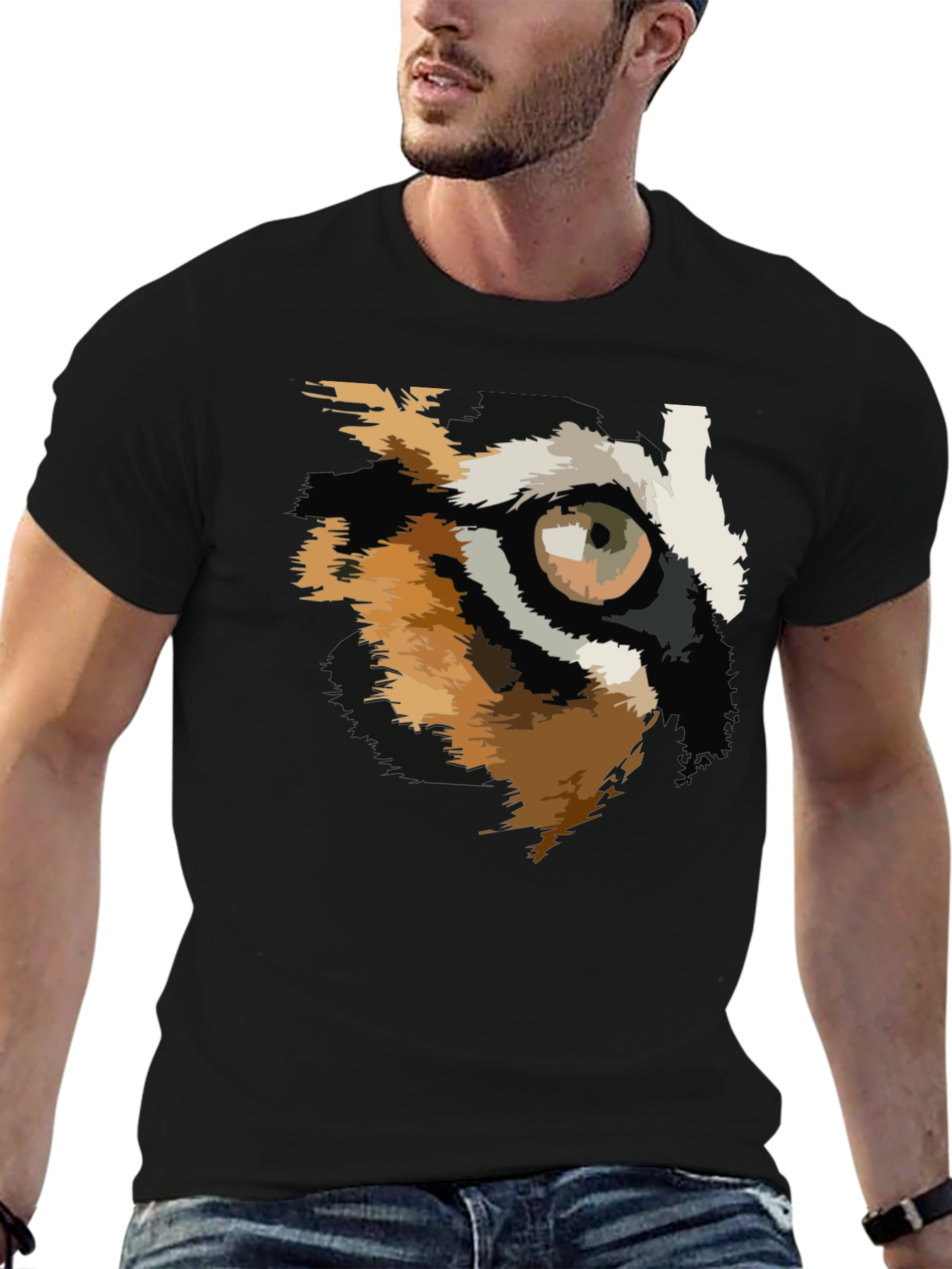Eye of the Tiger Graphic Tee - Black