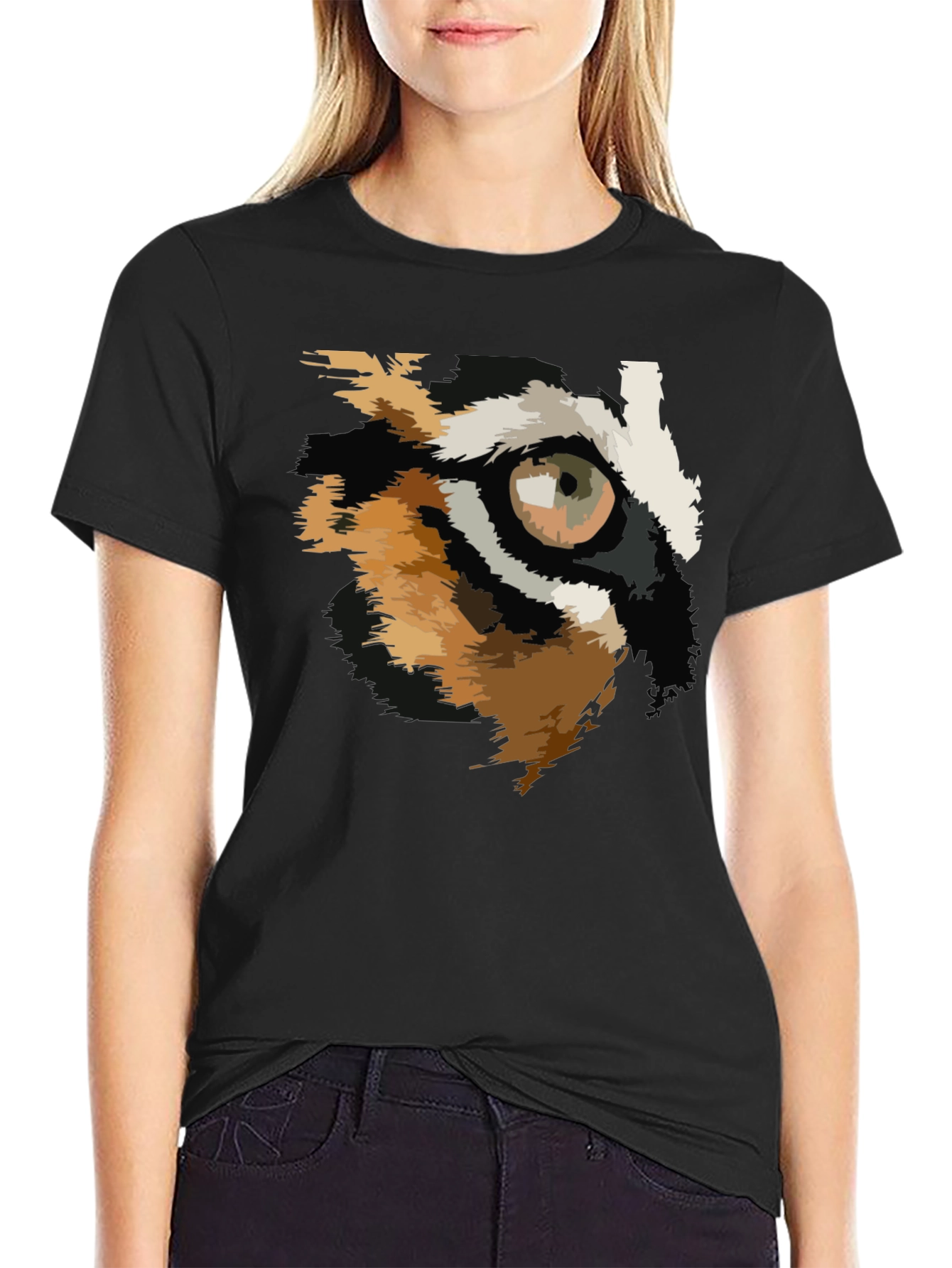 Eye of the Tiger Graphic Tee - Black